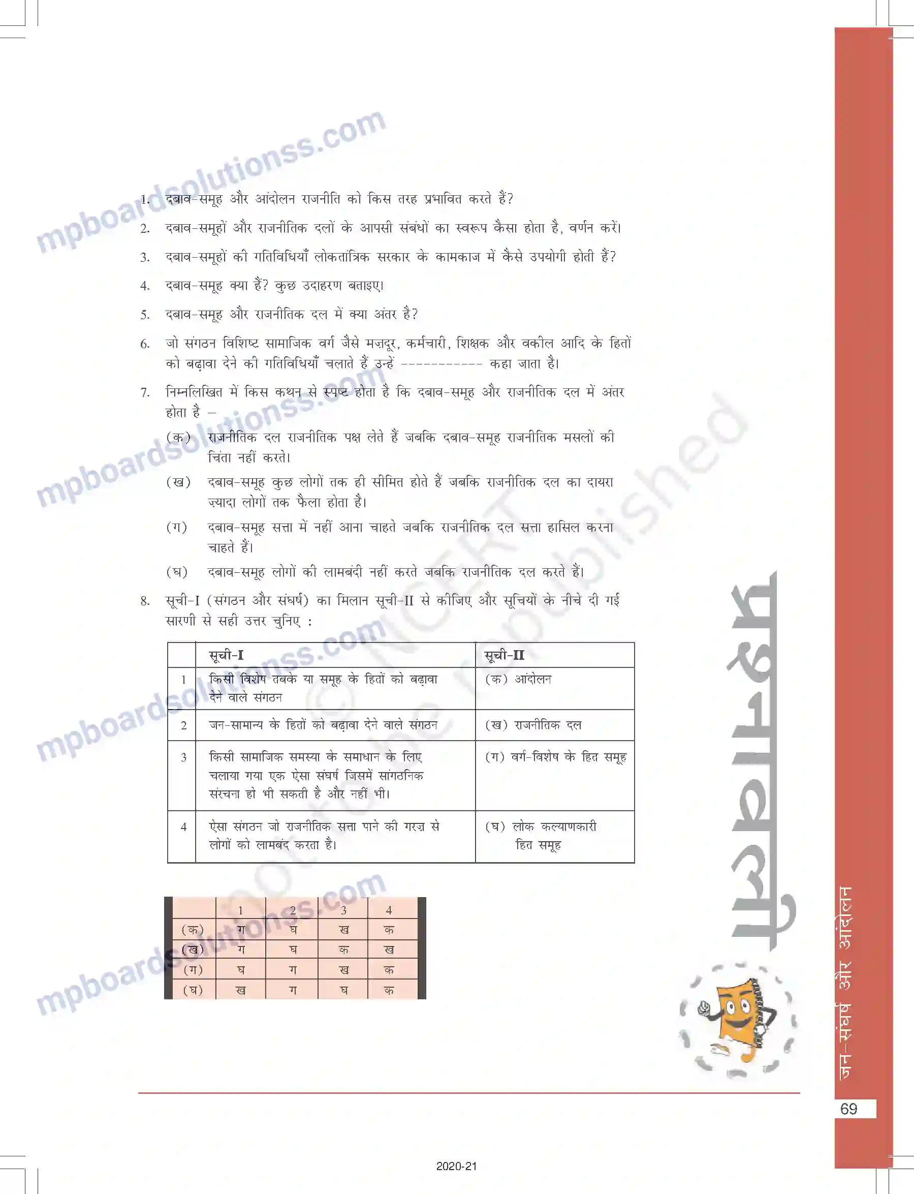 MP Board Book for Class 10 Social Science जन-संघर्ष और आंदोलन Image 13