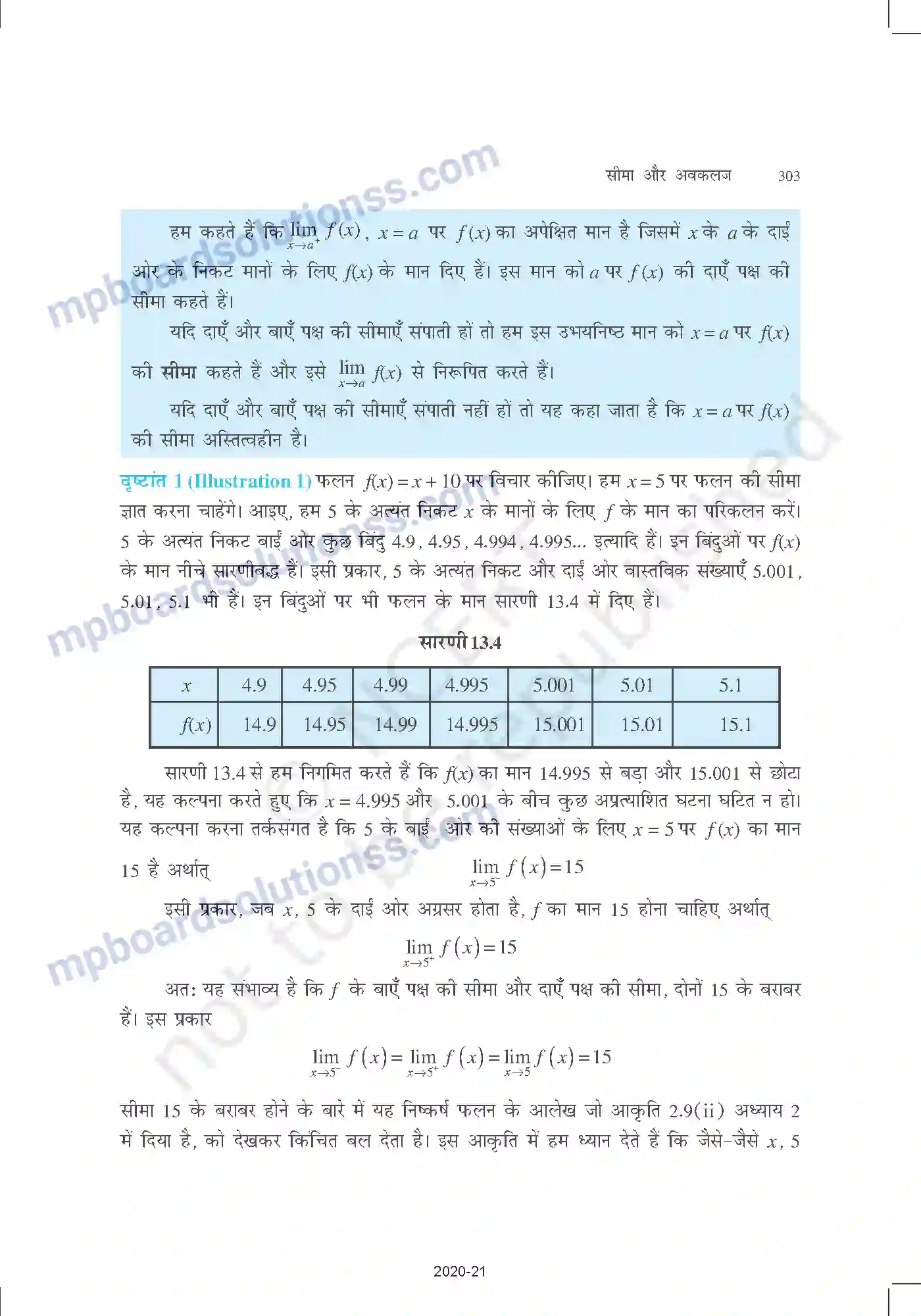 MP Board Book for Class 11 Mathematics सीमा और अवकलज Image 6