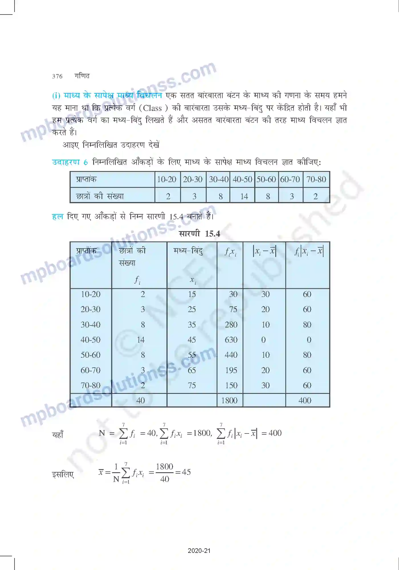 MP Board Book for Class 11 Mathematics सांख्यिकी Image 10
