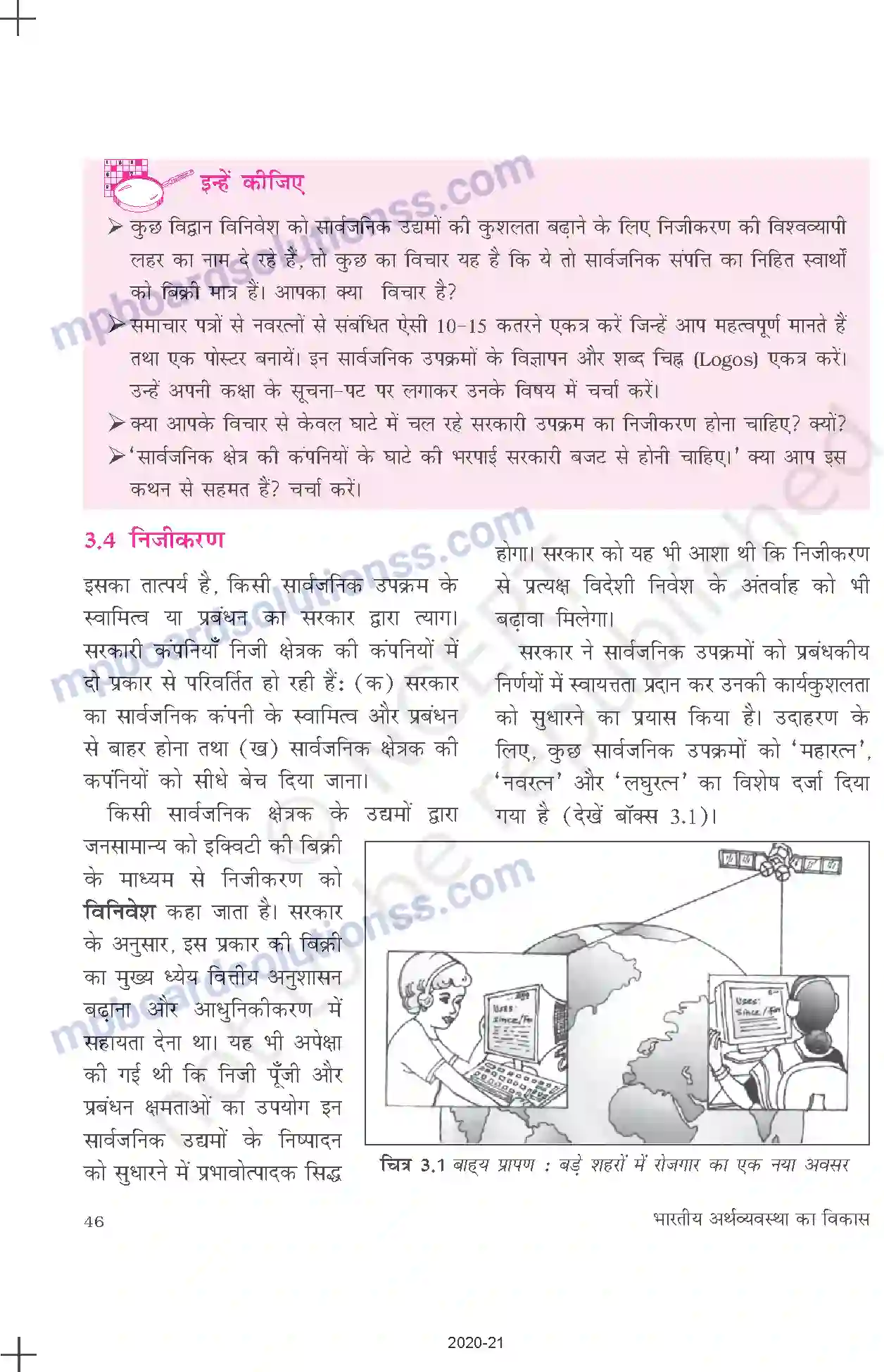 MP Board Book for Class 11 Economics उदारीकरण, निजीकरण और वैश्वीकरणः एक समीक्षा Image 10