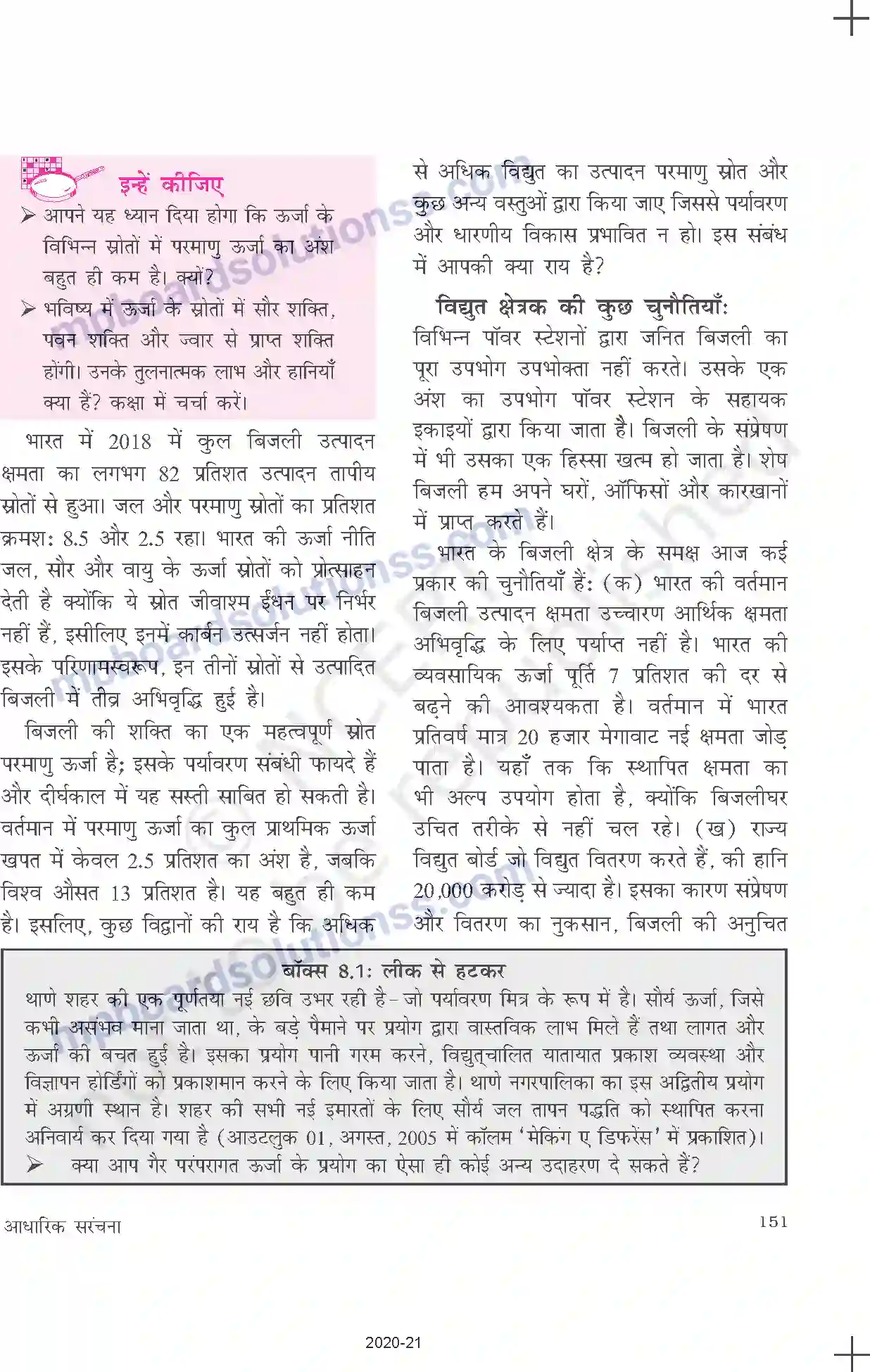 MP Board Book for Class 11 Economics आधारिक संरचना Image 9