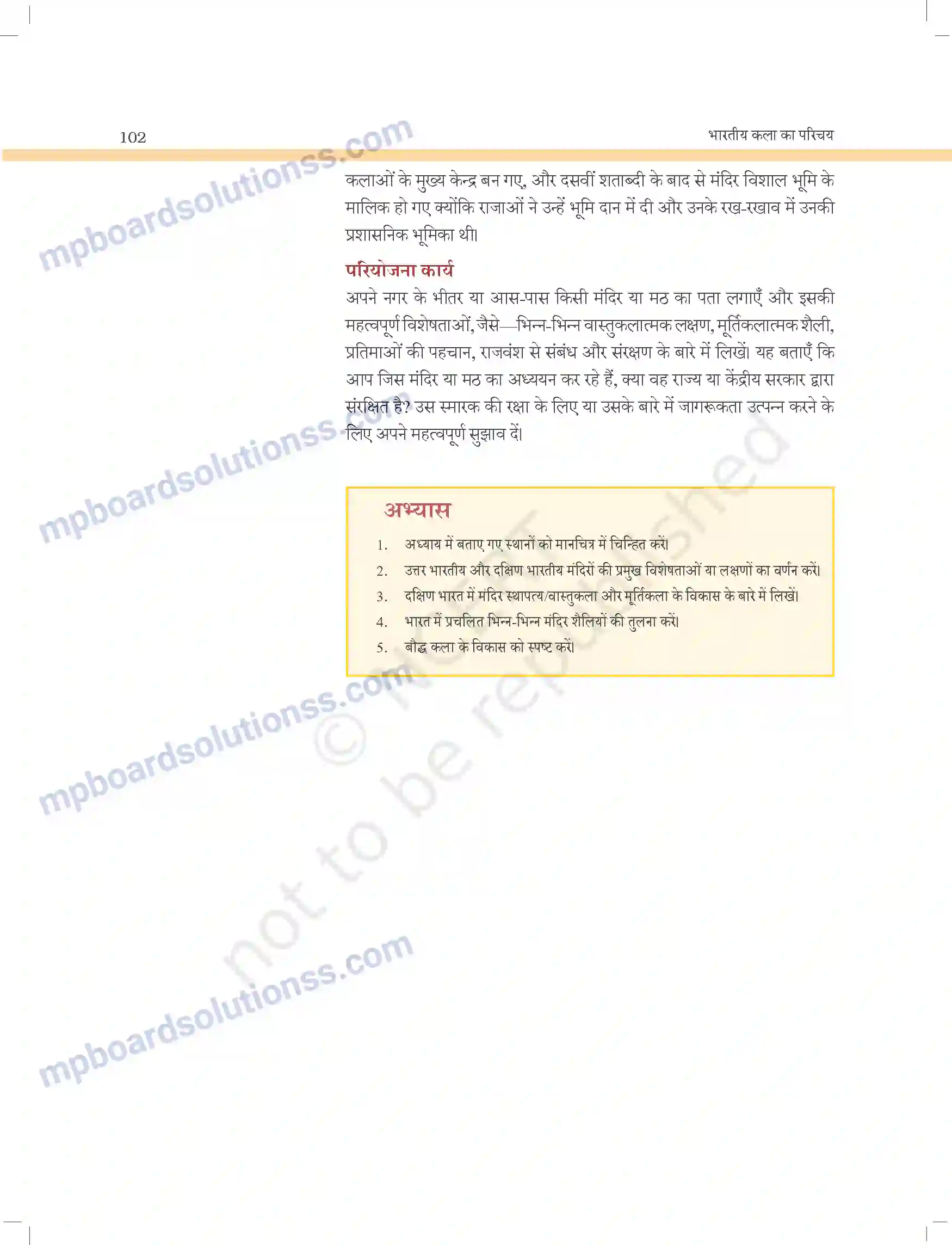 MP Board Book for Class 11 Arts मंदिर स्थापत्य और मूर्तिकला Image 35