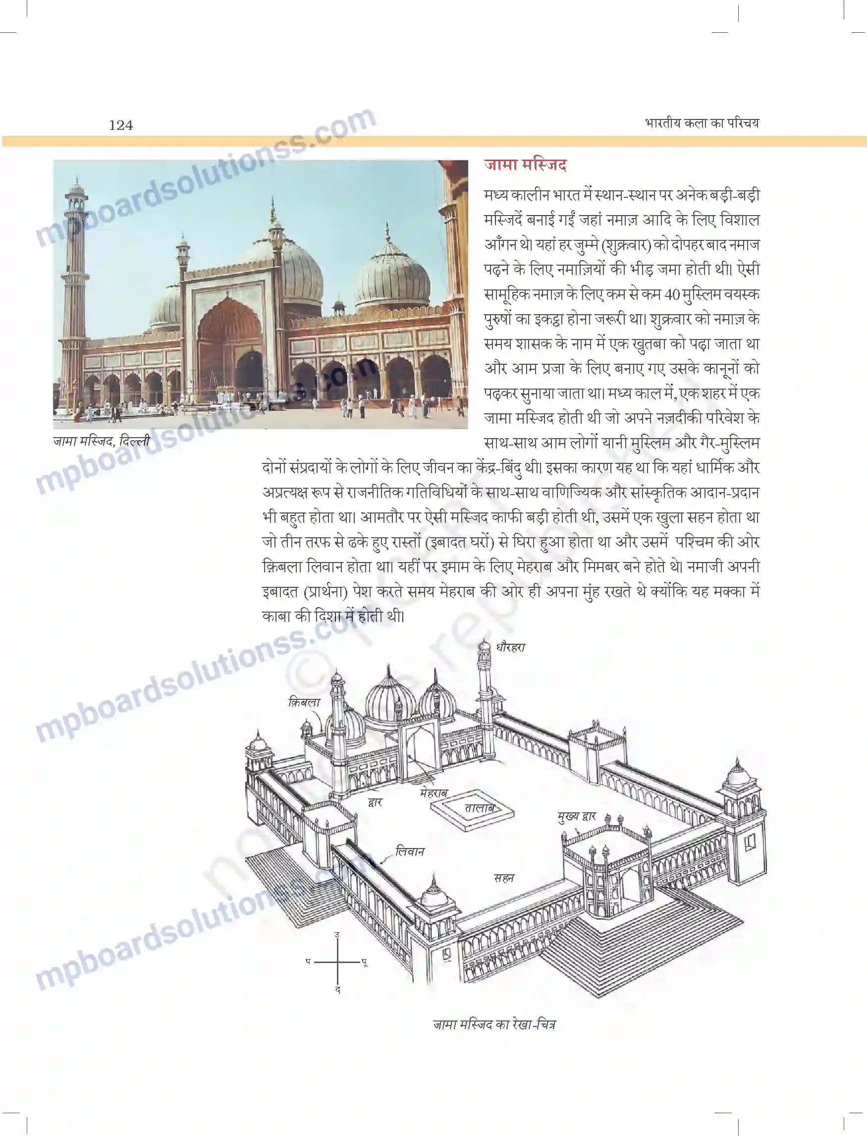 MP Board Book for Class 11 Arts इंडो इस्लामिक वास्तुकला के कुछ कलात्मक पहलू Image 16