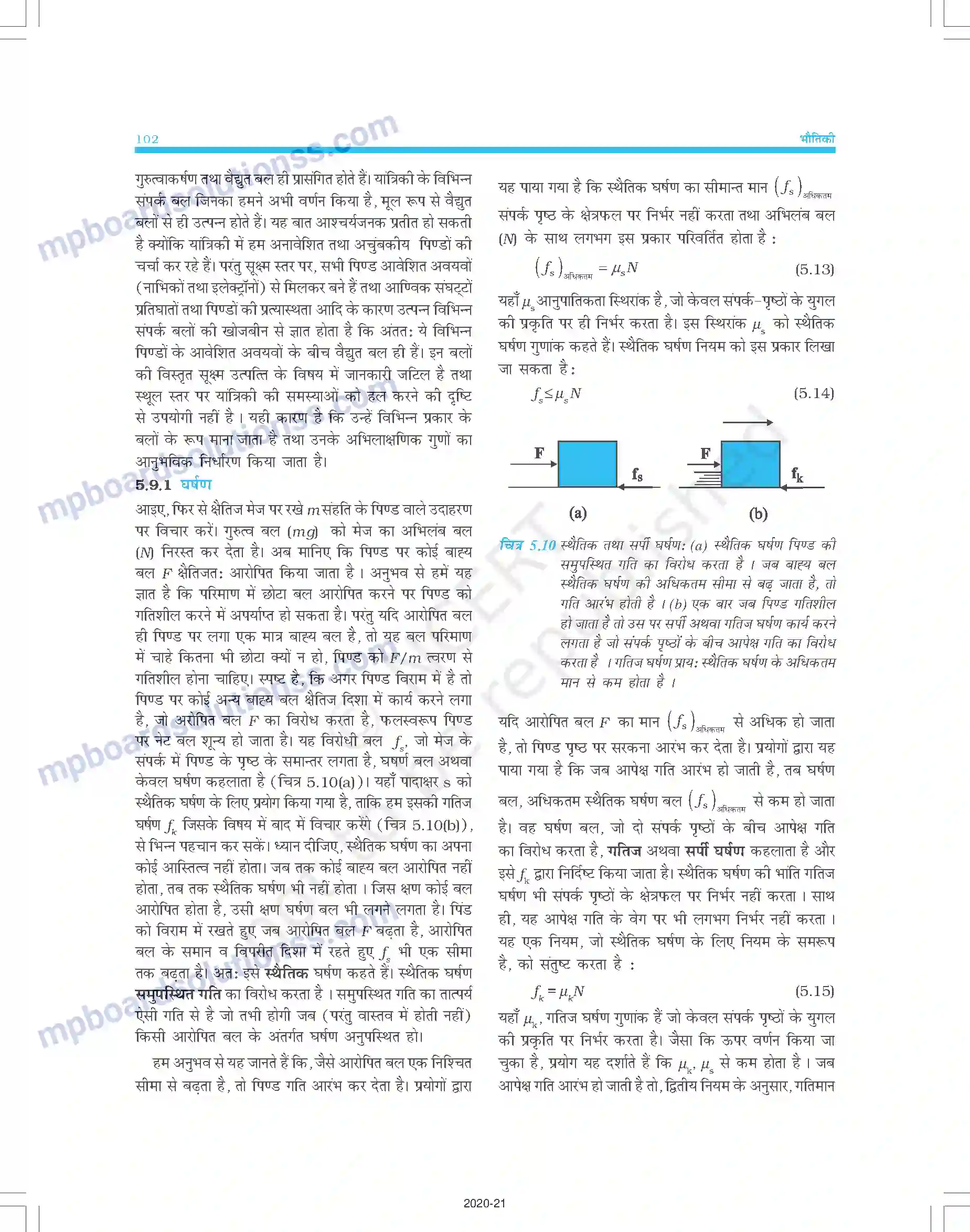 MP Board Book for Class 11 Physics गति के नियम Image 13