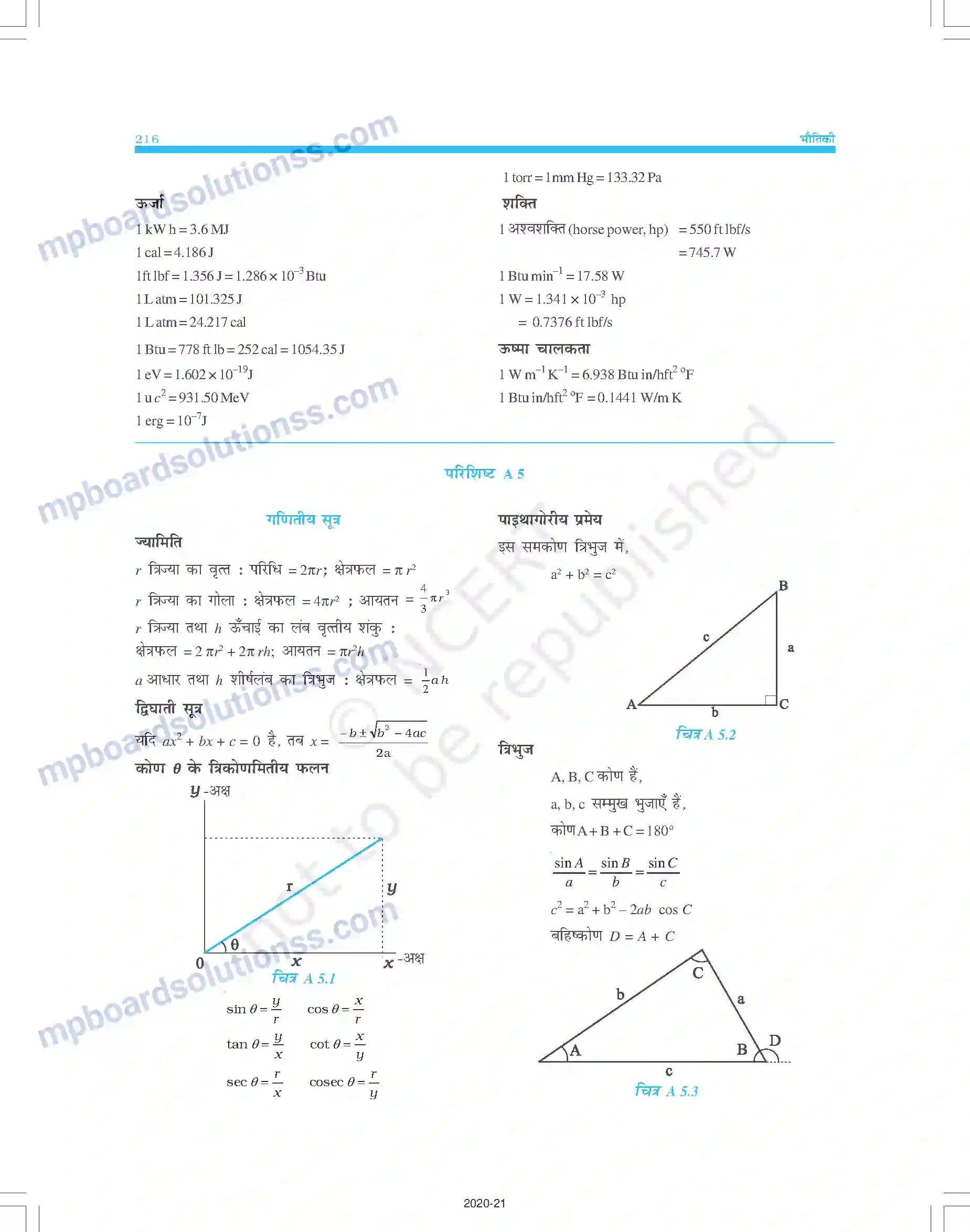 MP Board Book for Class 11 Physics परिशिष्ट Image 4