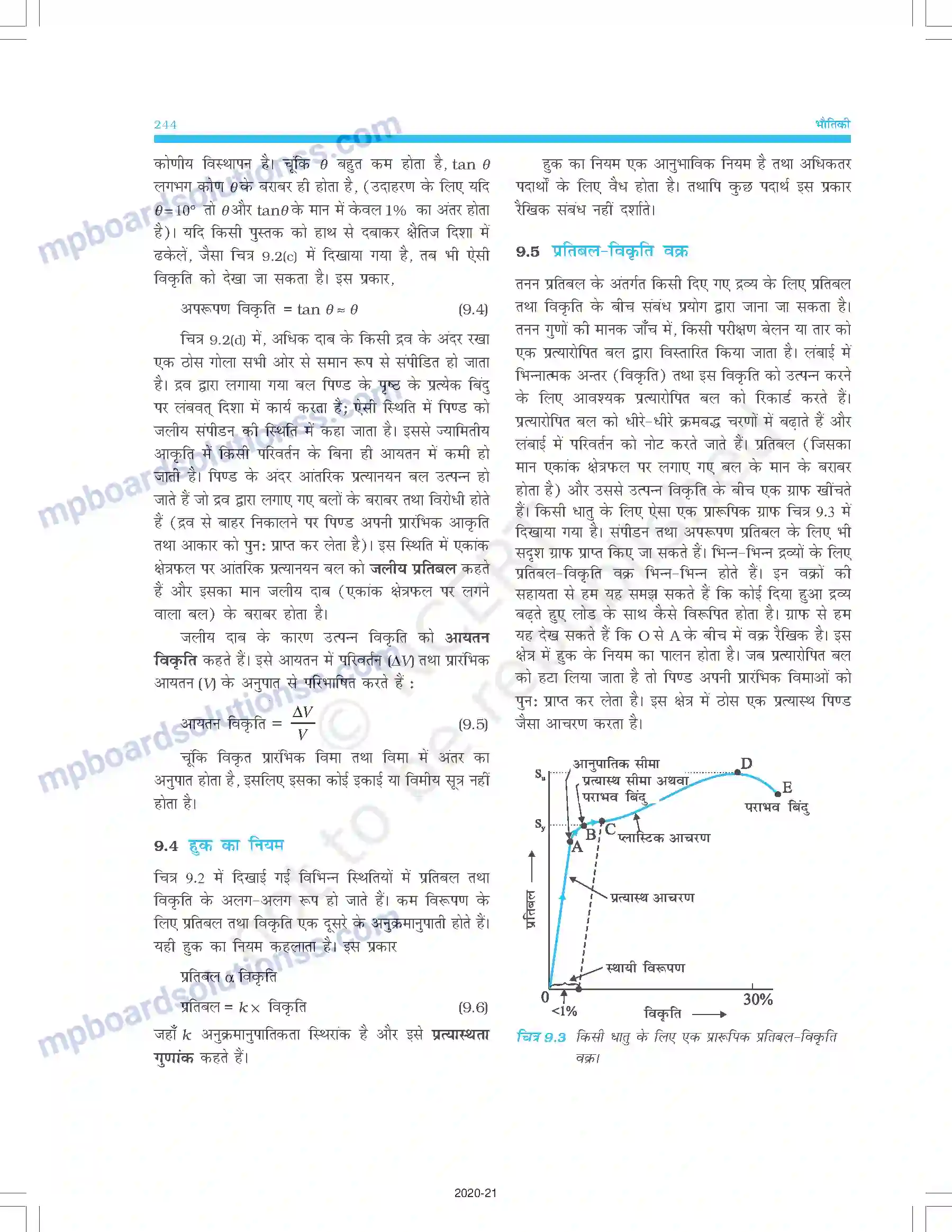 MP Board Book for Class 11 Physics ठोसों के यांत्रिक गुण Image 4