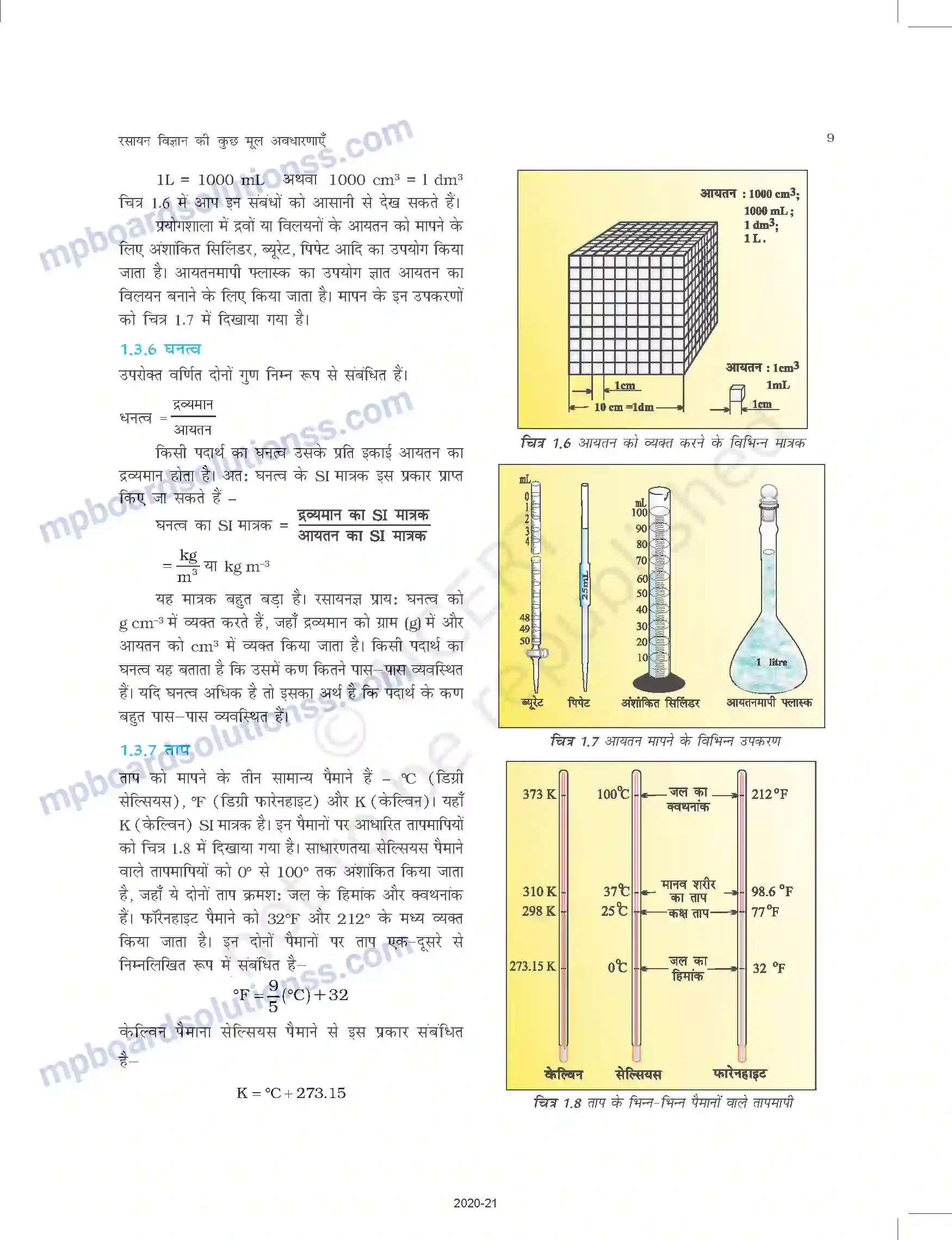MP Board Book for Class 11 Chemistry रसायन विज्ञान की कुछ मूल अवधारणाए Image 9