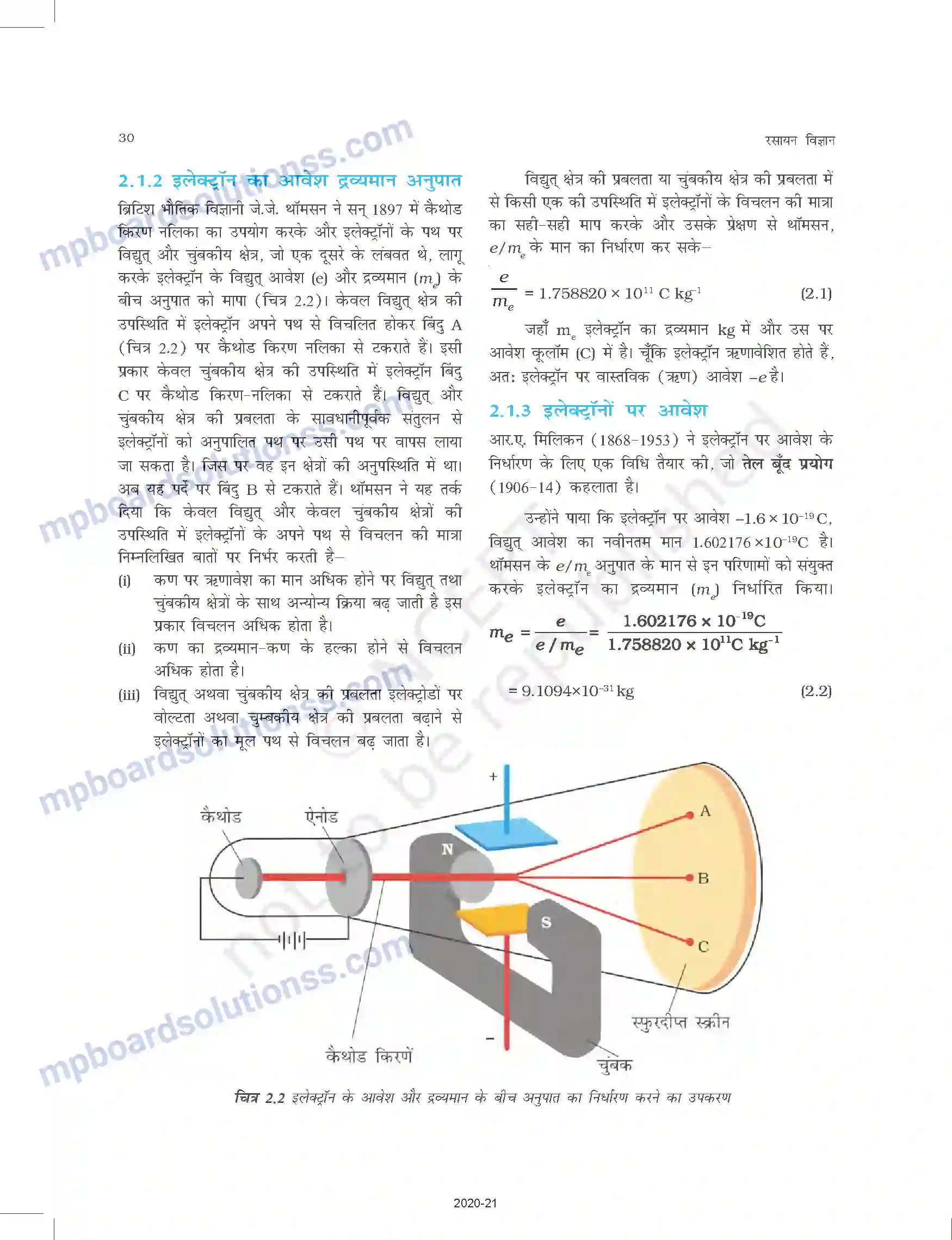 MP Board Book for Class 11 Chemistry परमाणु की संरचना Image 3