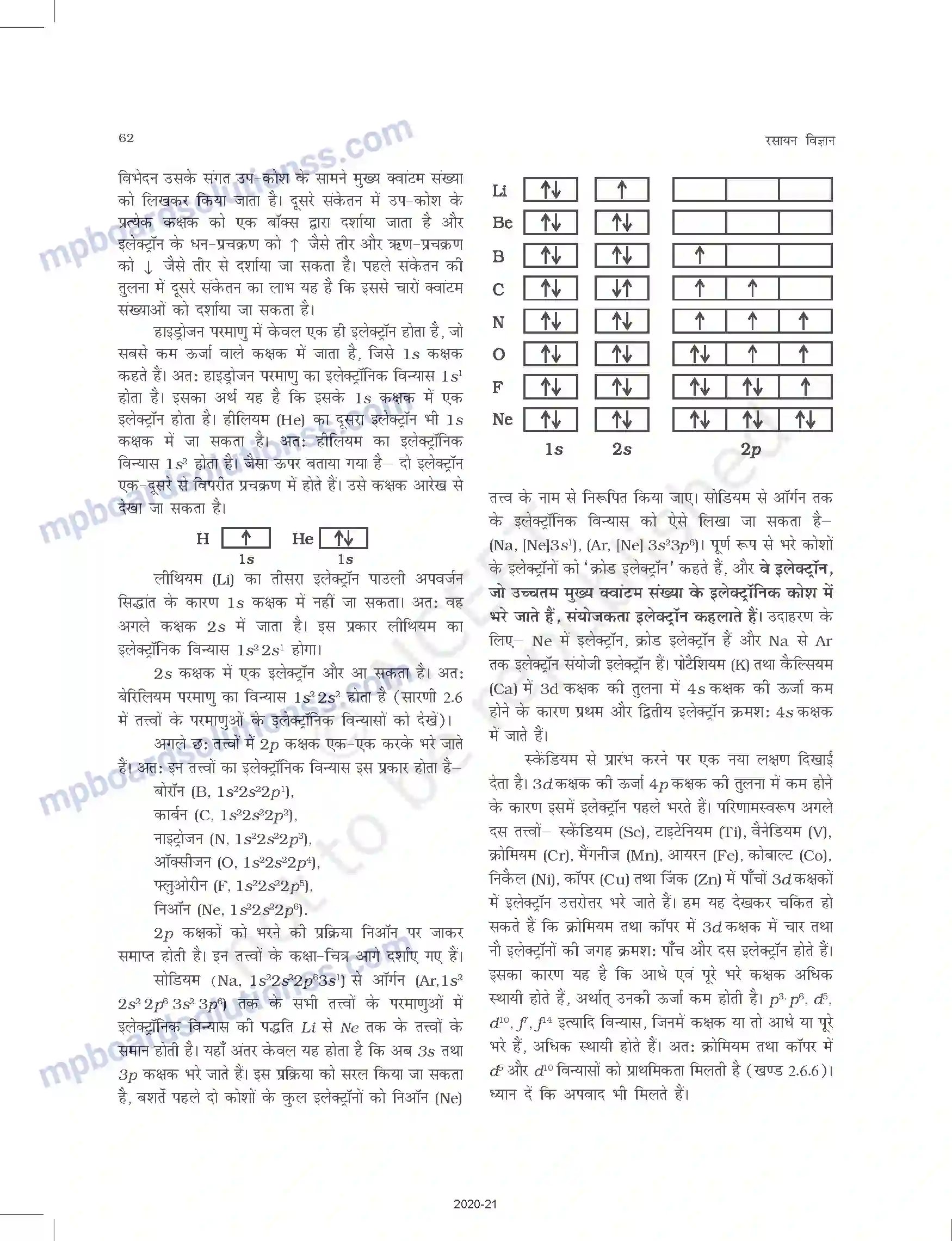 MP Board Book for Class 11 Chemistry परमाणु की संरचना Image 35