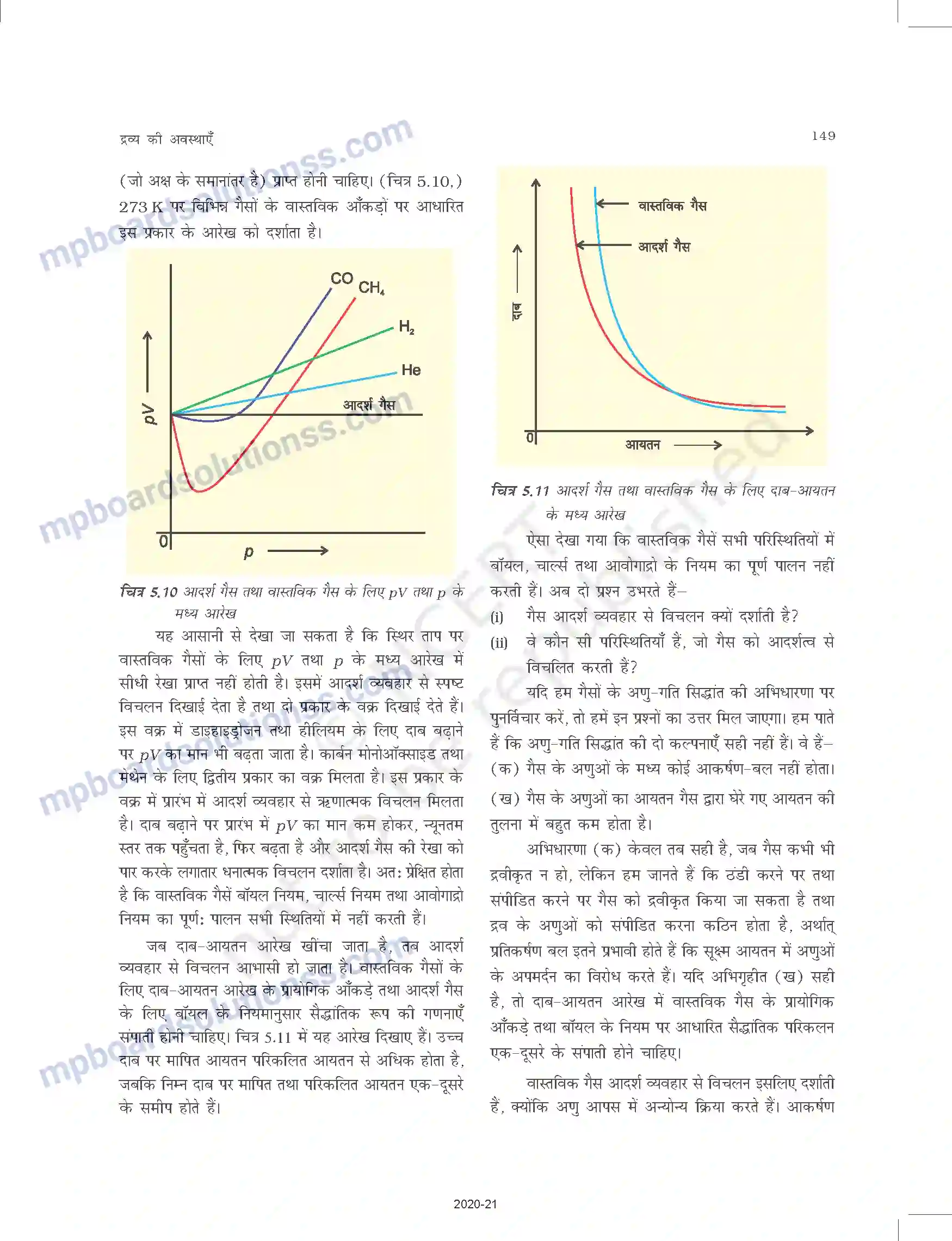 MP Board Book for Class 11 Chemistry द्रव्य की अवस्थाए Image 14