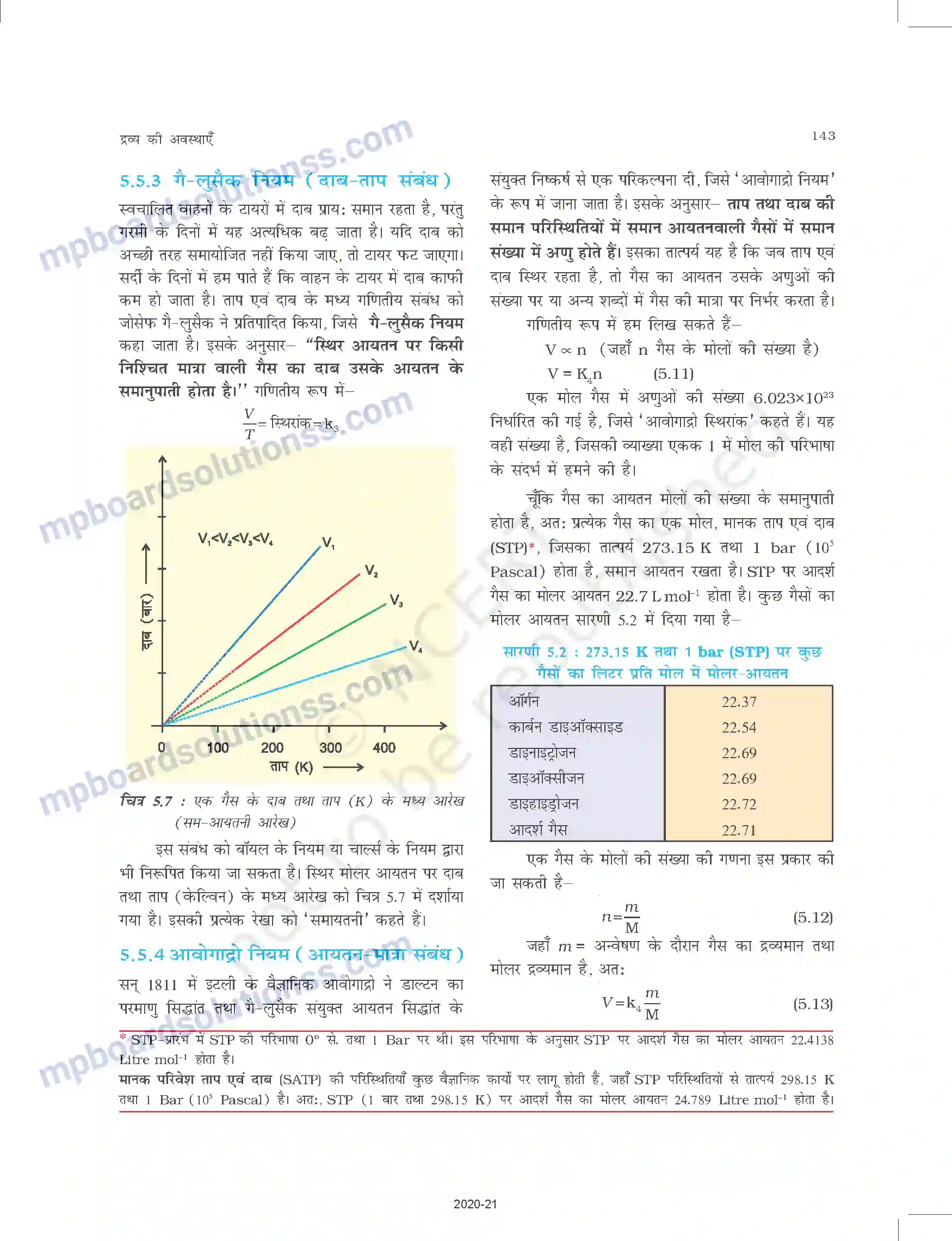 MP Board Book for Class 11 Chemistry द्रव्य की अवस्थाए Image 8