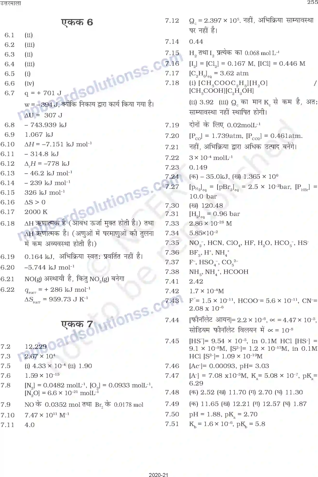 MP Board Book for Class 11 Chemistry परिशिष्ट Image 21