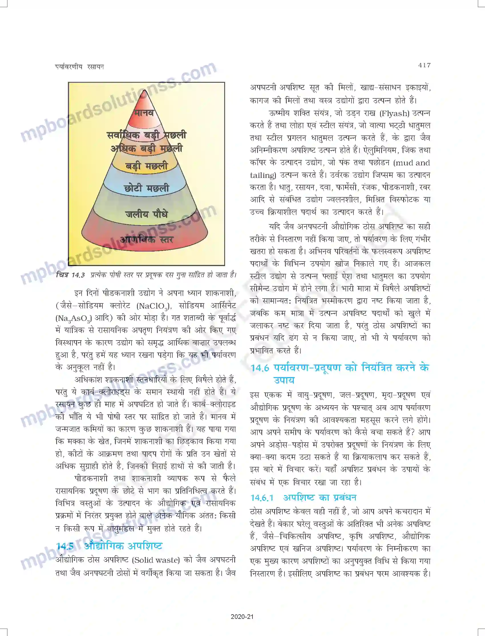 MP Board Book for Class 11 Chemistry पर्यावरणीय रसायन Image 12