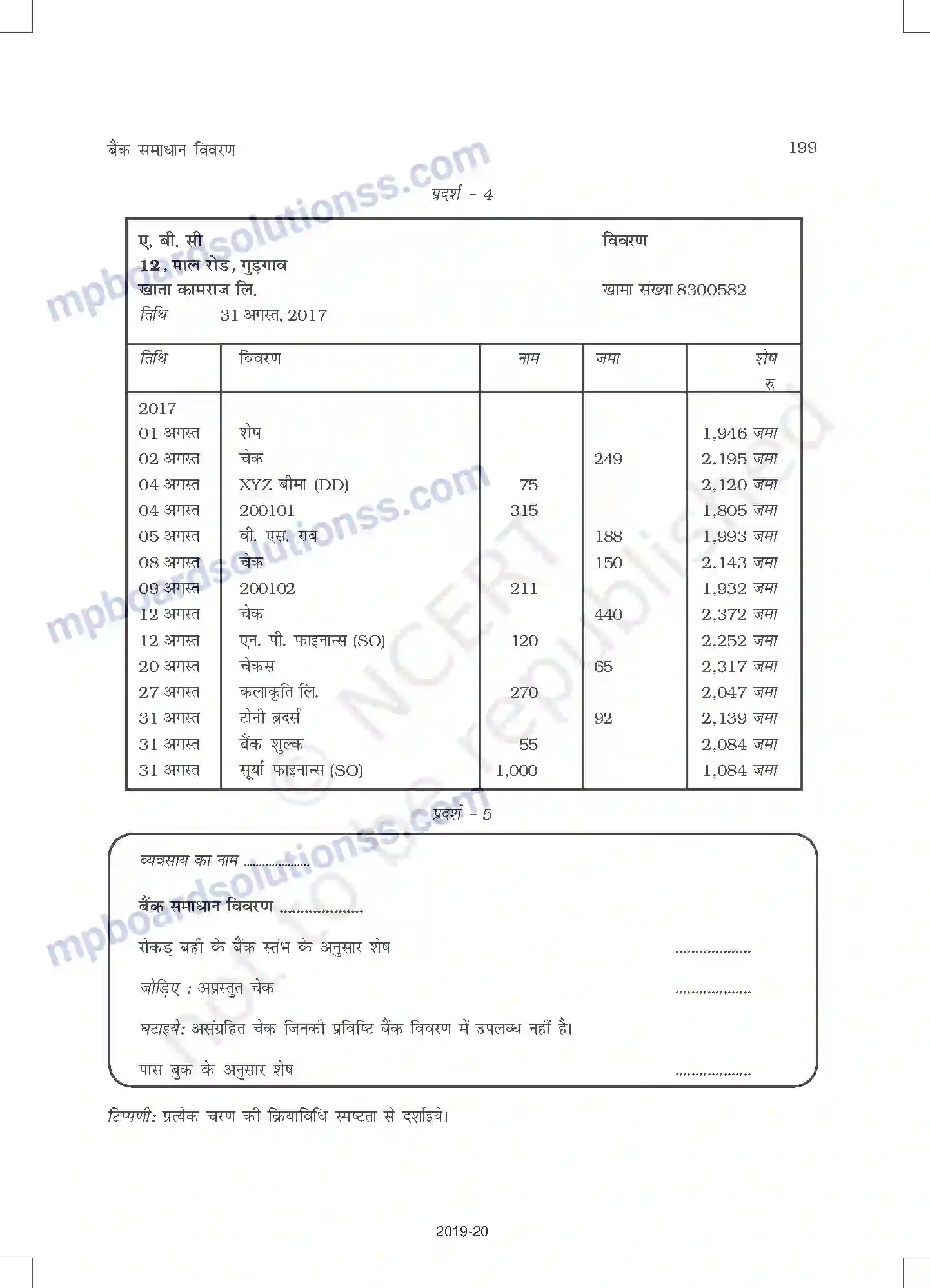 MP Board Book for Class 11 Accountancy बैंक समाधान विवरण् Image 23