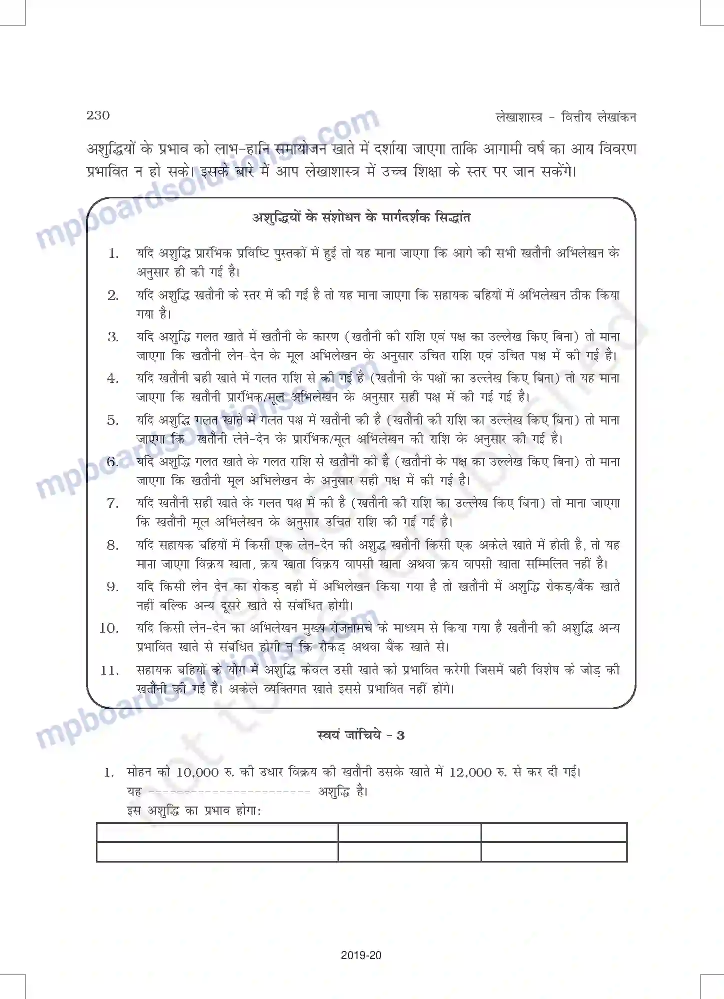 MP Board Book for Class 11 Accountancy तलपट एवं अशुद्धियों का शोधन Image 24