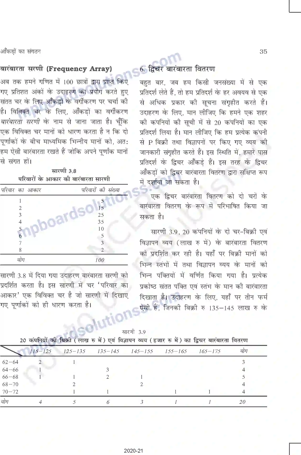 MP Board Book for Class 11 Other Books आँकड़ों का संगठन Image 14