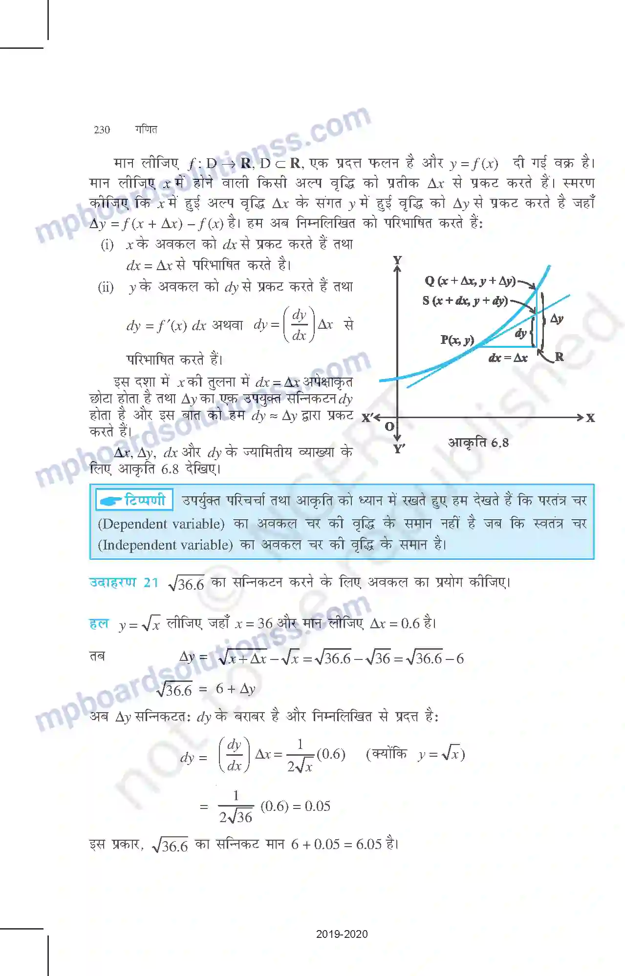 MP Board Book for Class 12 Mathematics अवकलज के अनुप्रयोग Image 21