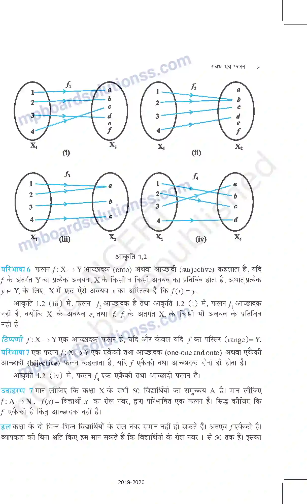 MP Board Book for Class 12 Mathematics संबंध एवं फलन Image 9