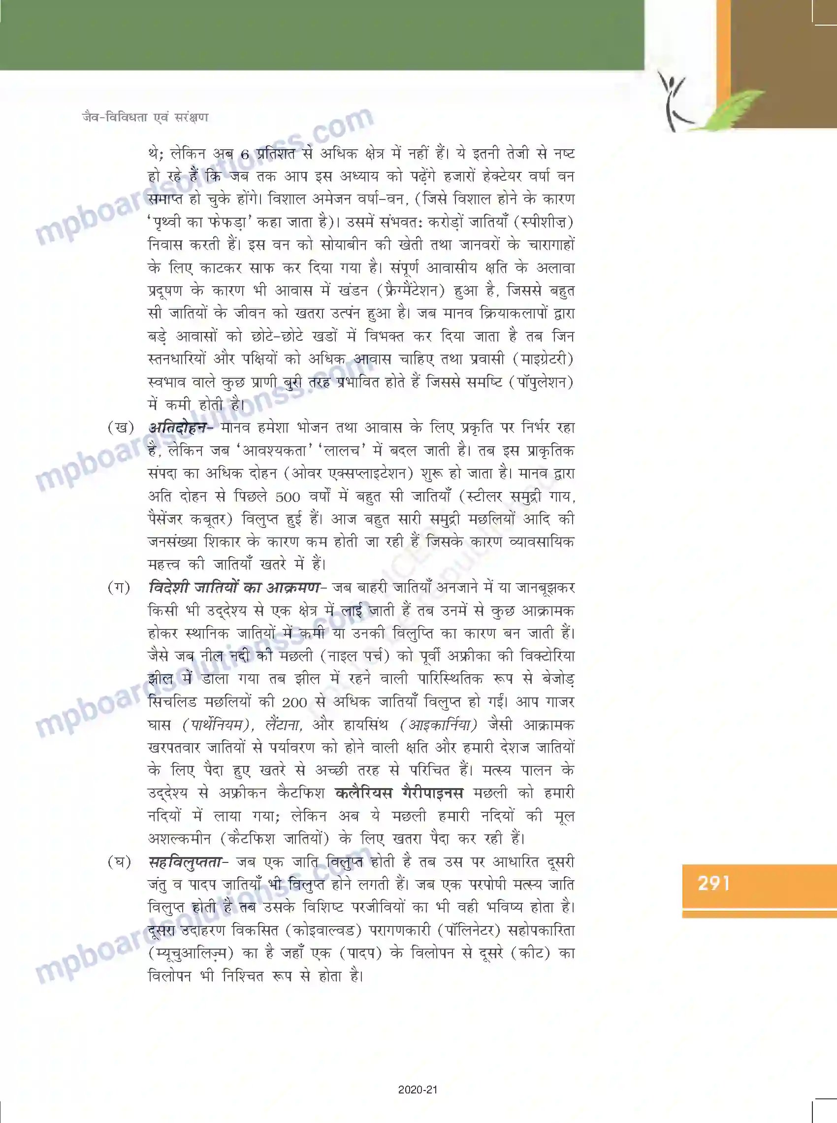 MP Board Book for Class 12 Biology जीव विविधतता एवं संरक्षण Image 8