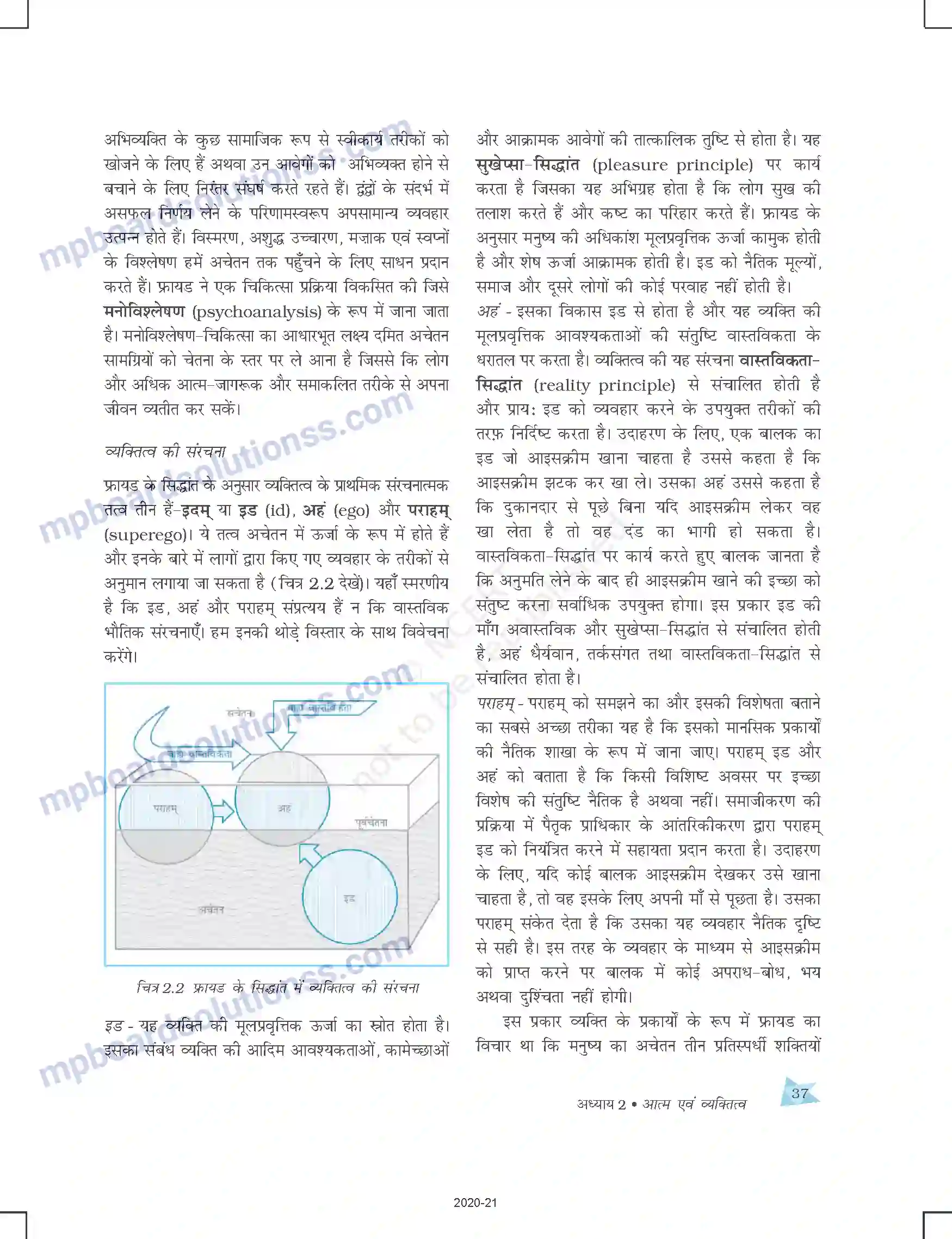 MP Board Book for Class 12 Psychology आत्म एवं व्यक्तित्व Image 13