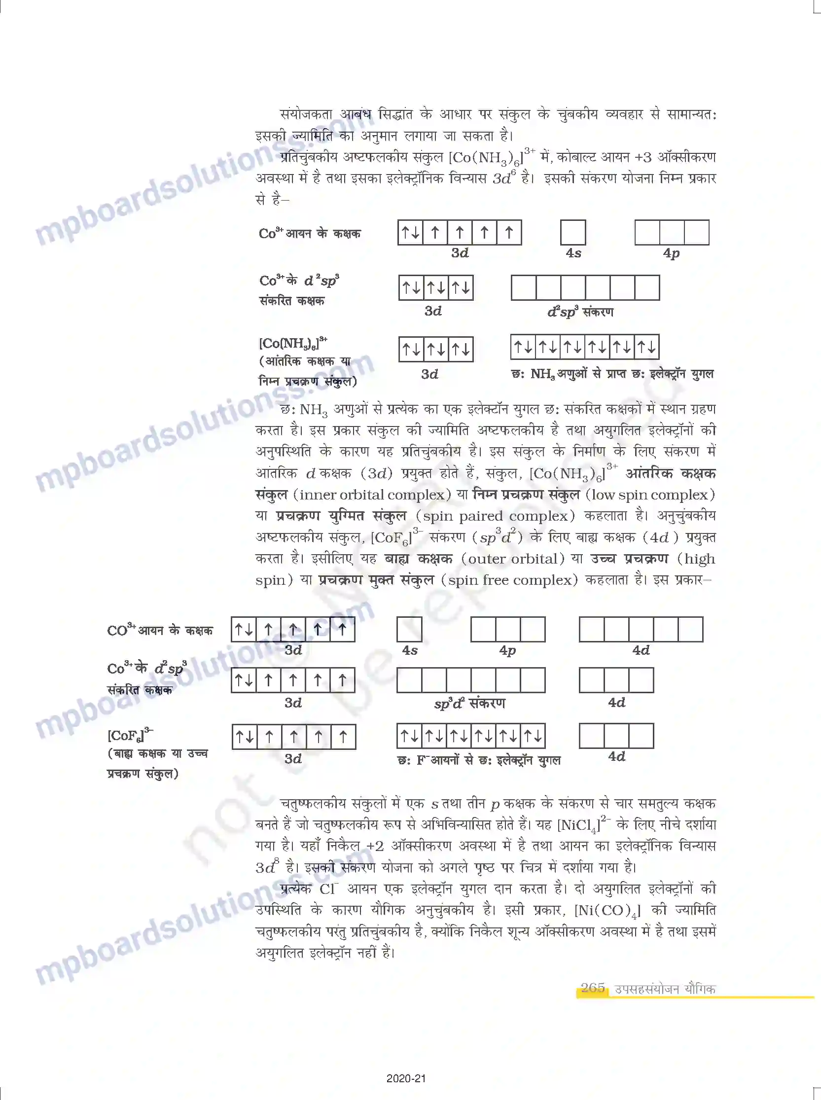 MP Board Book for Class 12 Chemistry उपसहसंयोजन यौगिक Image 13