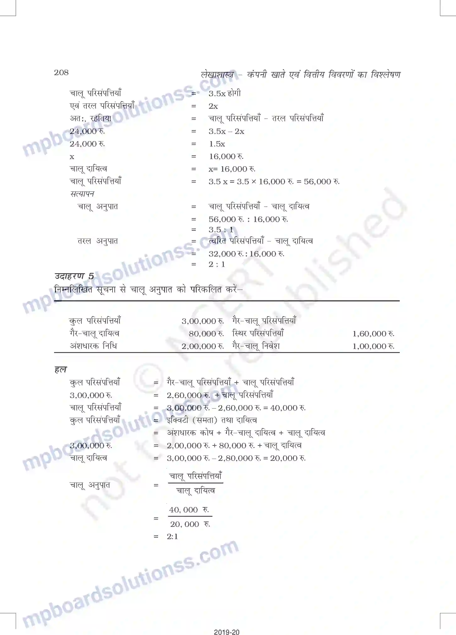 MP Board Book for Class 12 Accountancy लेखांकन अनुपात Image 10