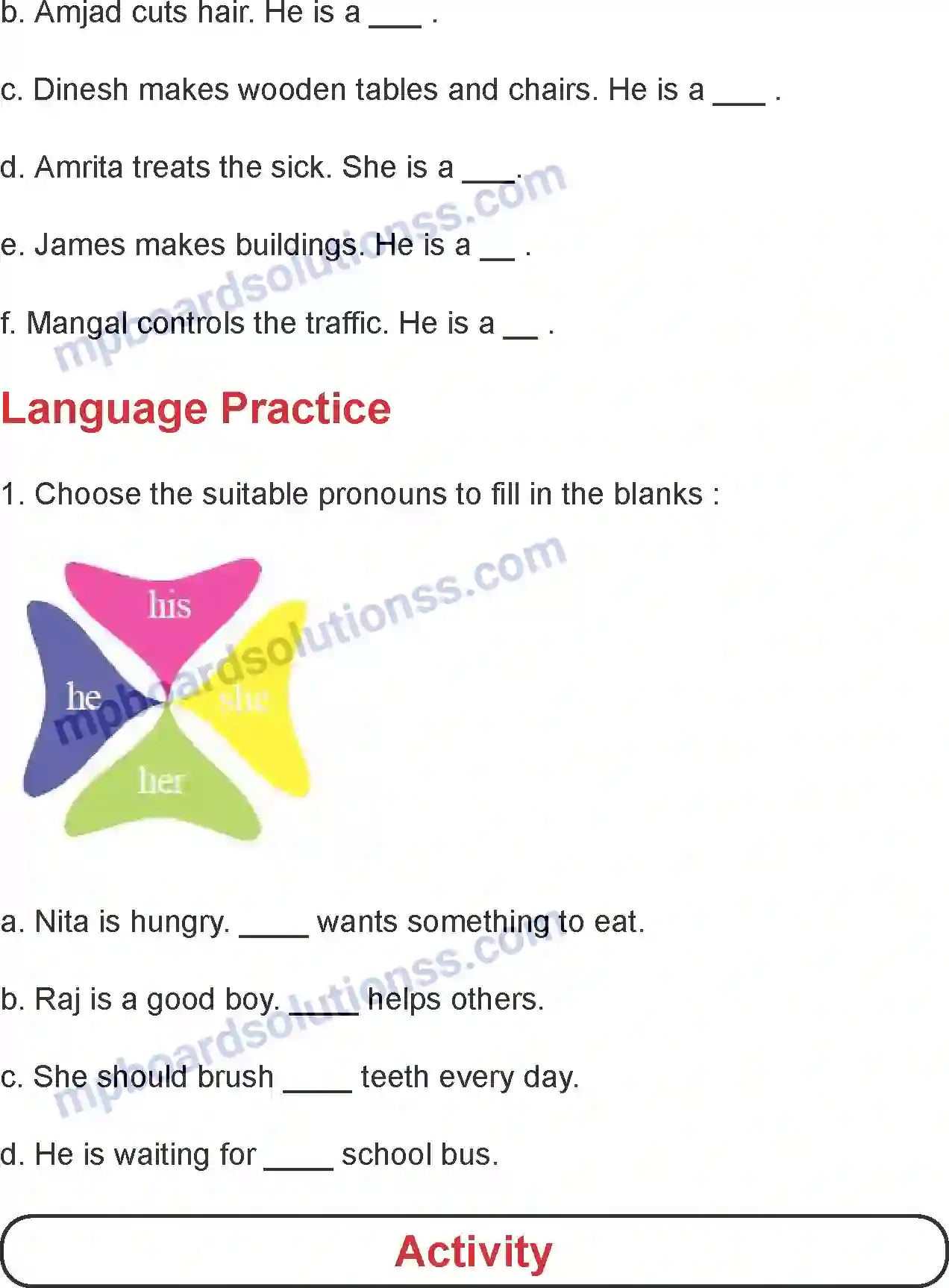 MP Board Book for Class 4 English People, Who Help Us Image 5