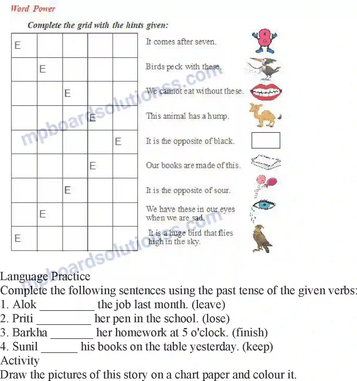 MP Board Book for Class 5 English The Ant And The Dove Image 3