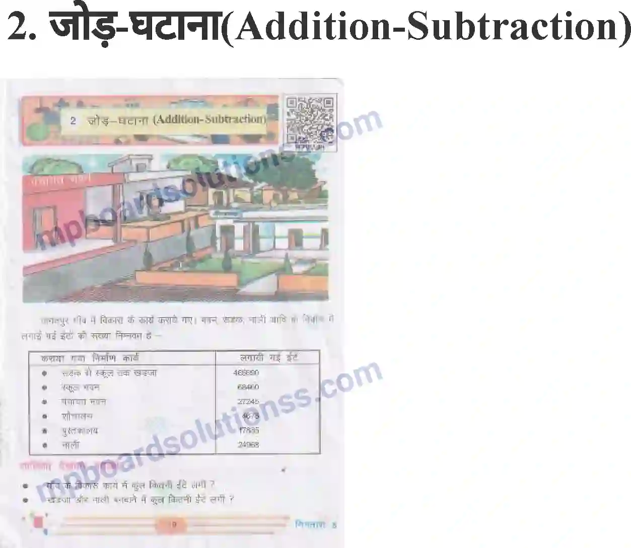 MP Board Book for Class 5 Mathematics जोड़-घटाना Image 1