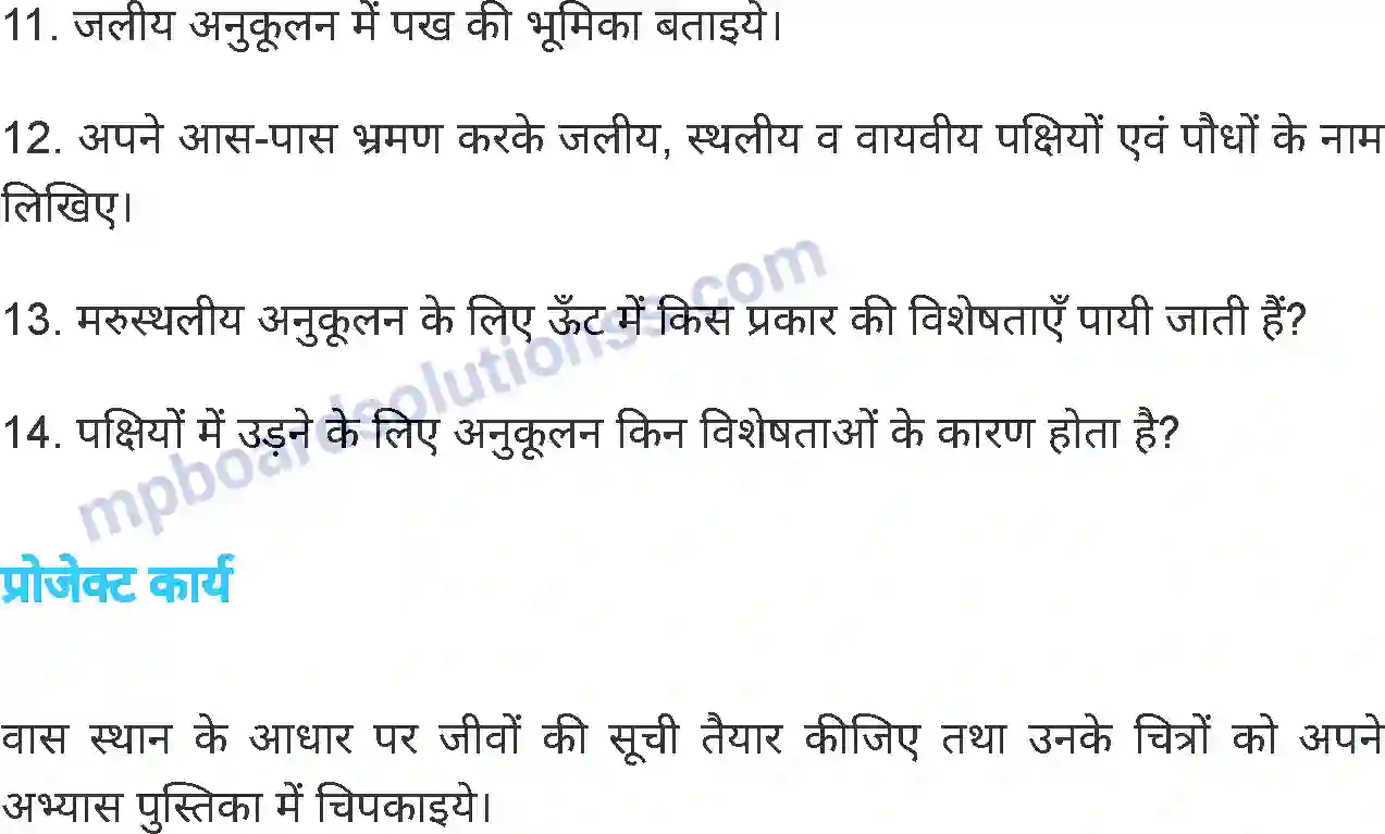 MP Board Book for Class 6 Science जीवों में अनुकूलन Image 14