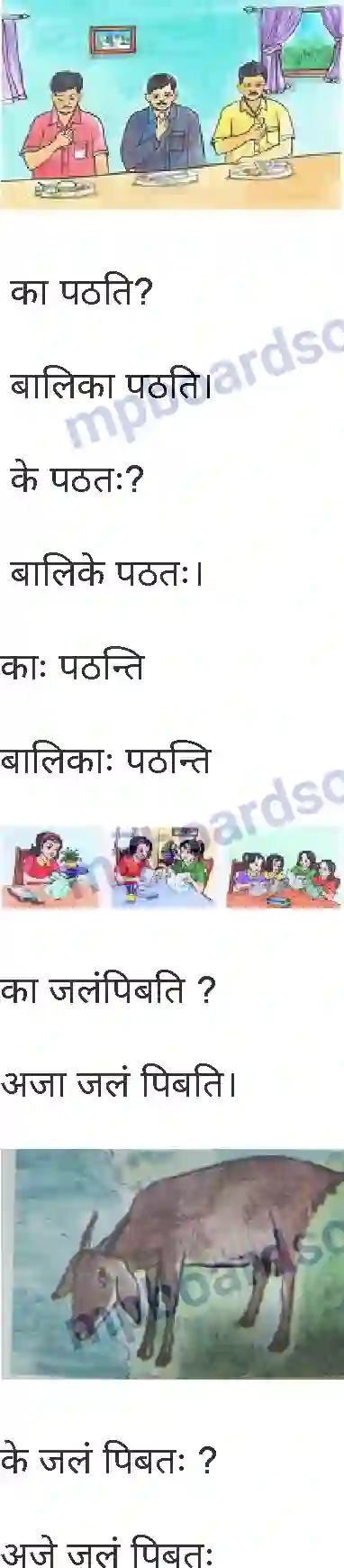 MP Board Book for Class 6 Sanskrit पुनरावलोकनम्-1 Image 3