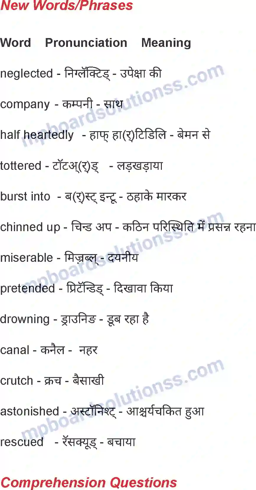 MP Board Book for Class 7 English Sanjay The Brave Boy Image 4