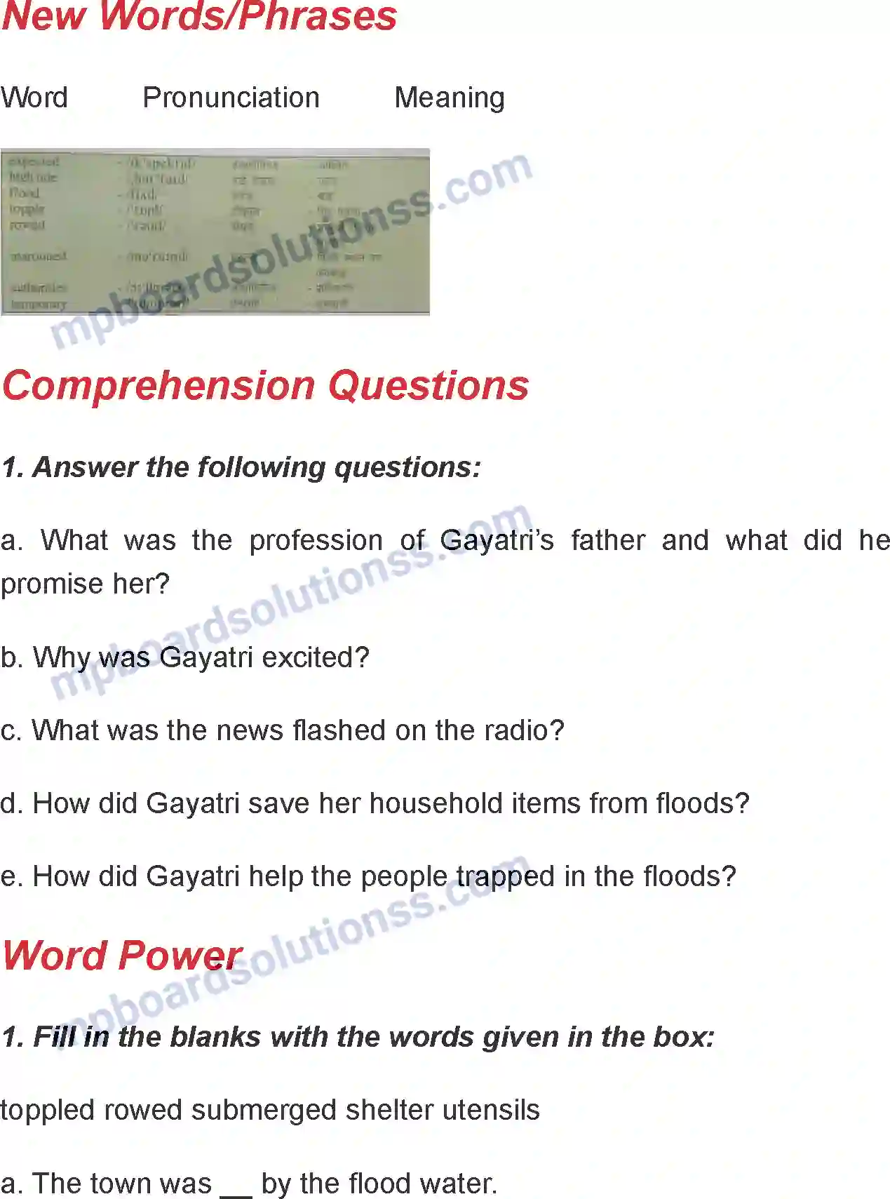 MP Board Book for Class 7 English A Courageous Act Image 3