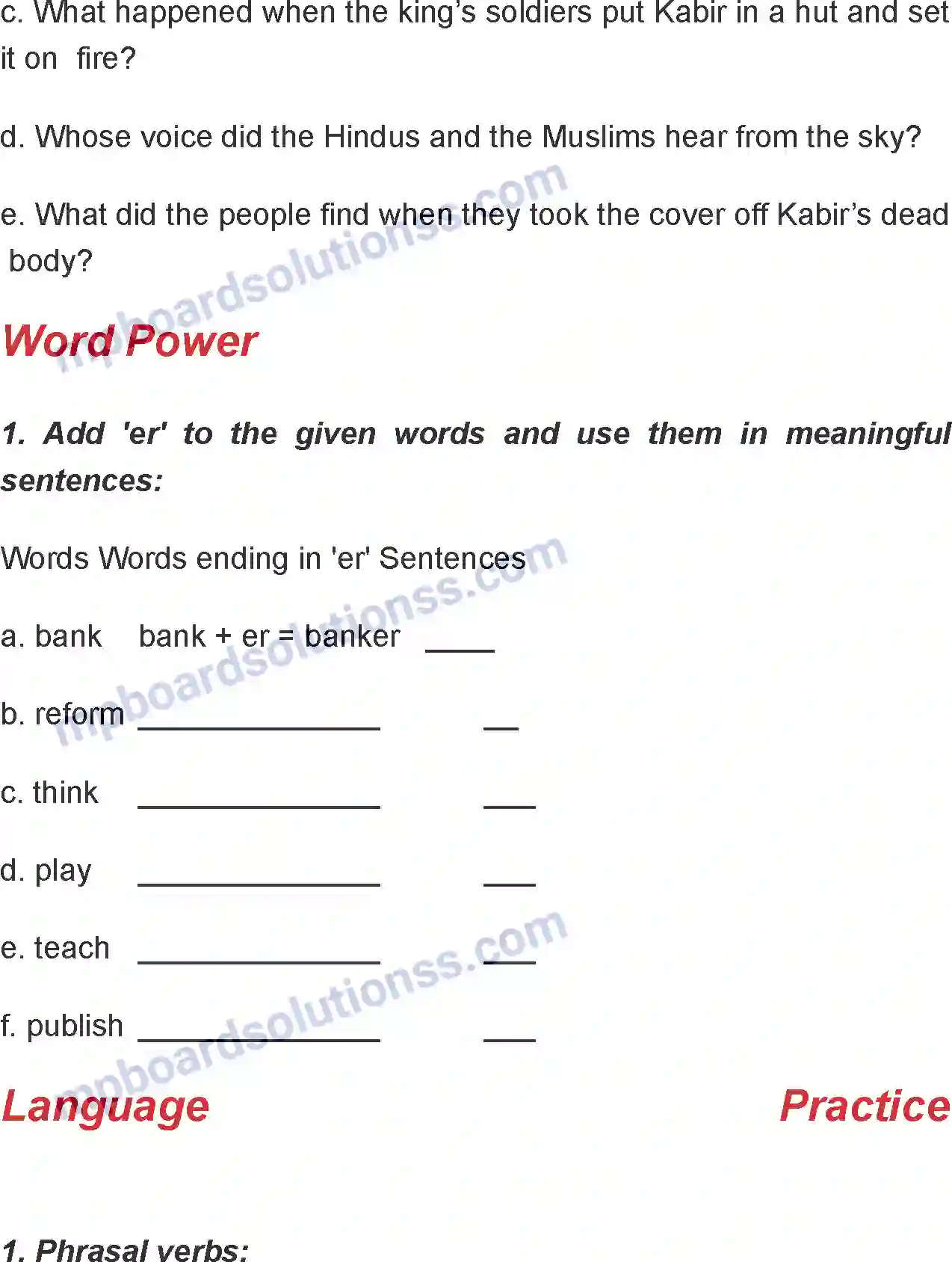 MP Board Book for Class 7 English Kabir Image 4