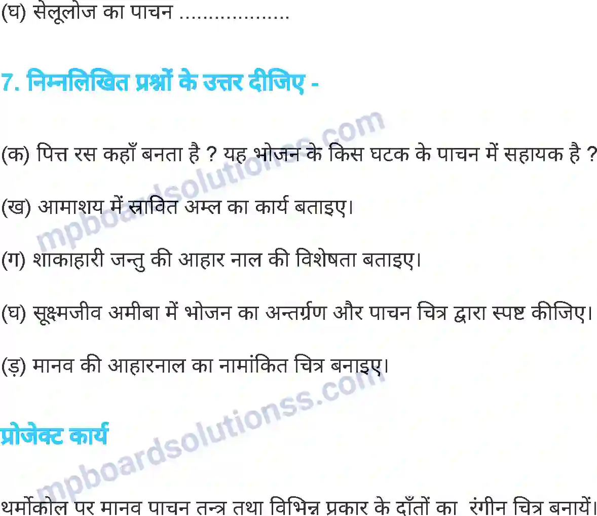 MP Board Book for Class 7 Science जंतुओं में पोषण Image 11