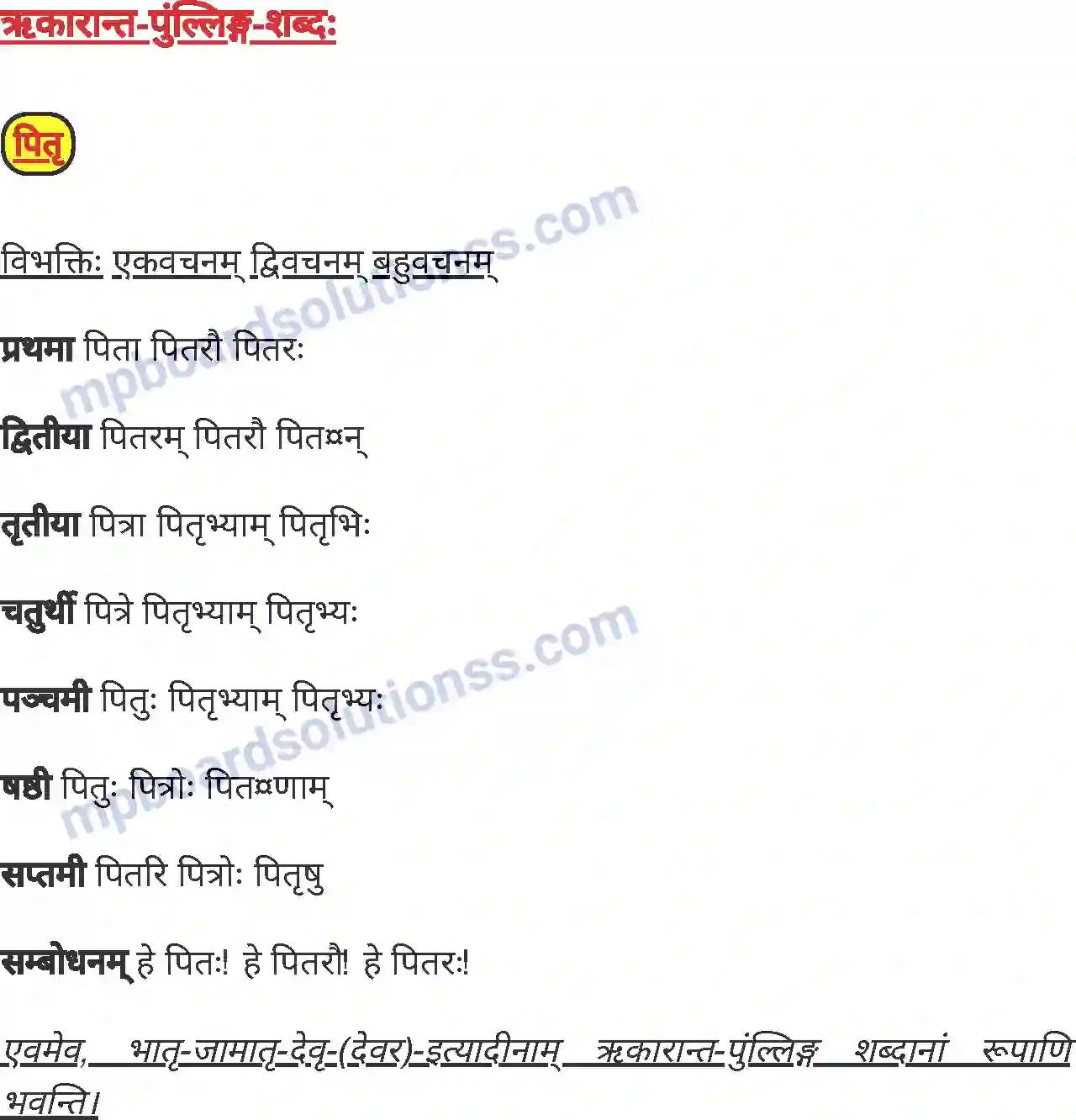 MP Board Book for Class 7 Sanskrit व्याकरण Image 10