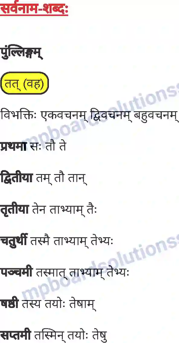 MP Board Book for Class 7 Sanskrit व्याकरण Image 19