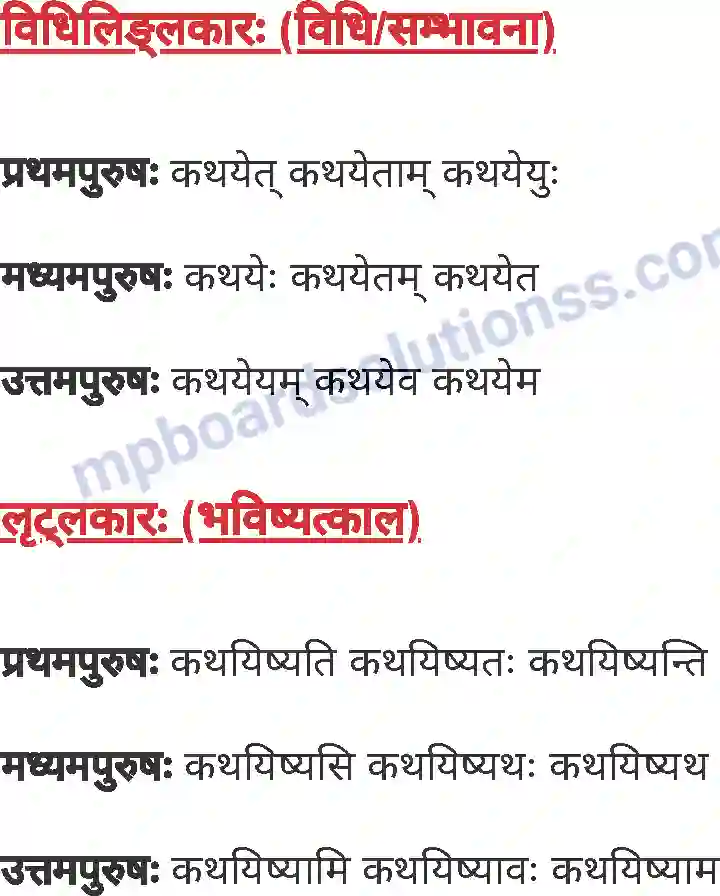 MP Board Book for Class 7 Sanskrit व्याकरण Image 49