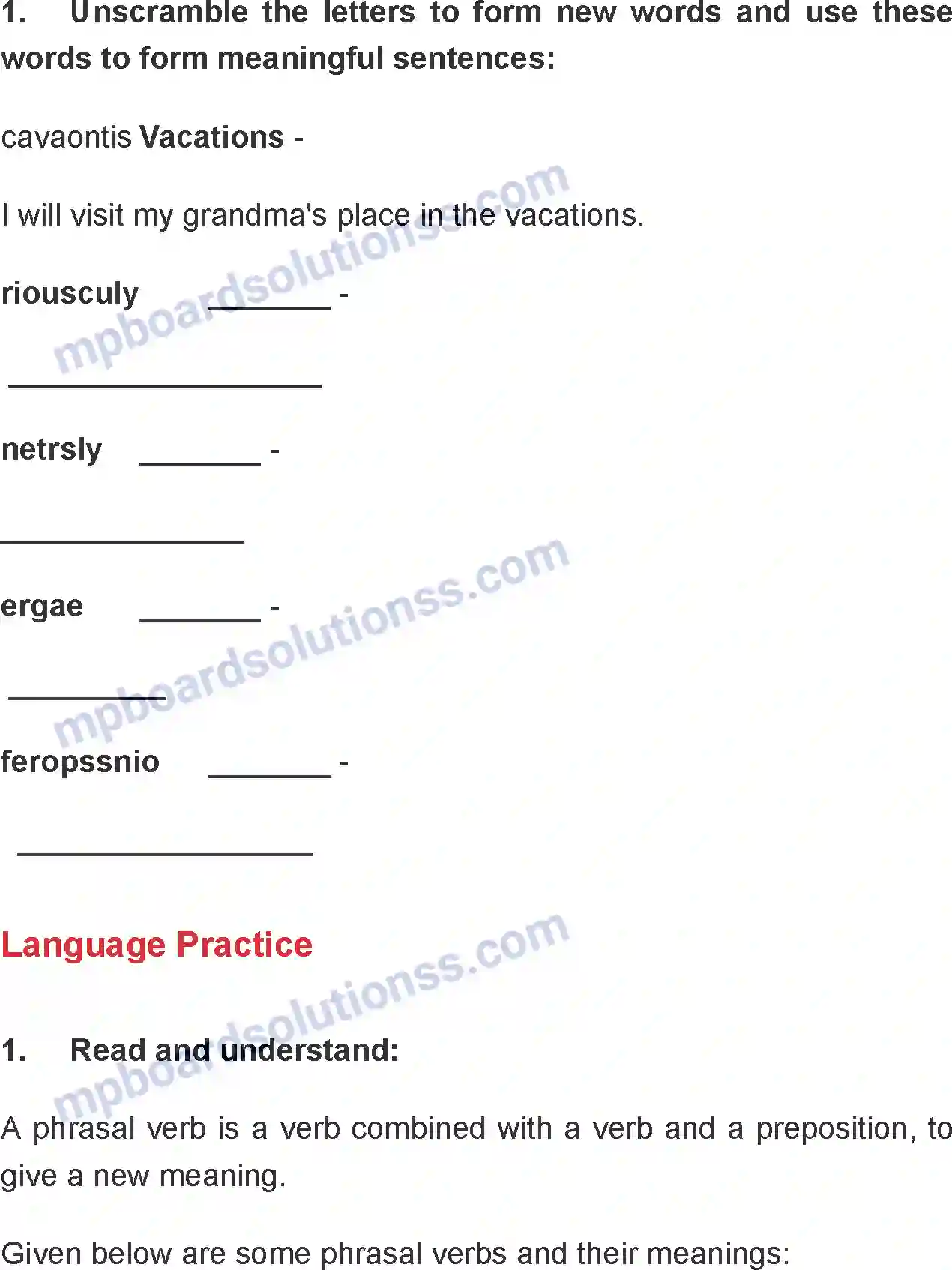 MP Board Book for Class 8 English The Right Choice Image 5