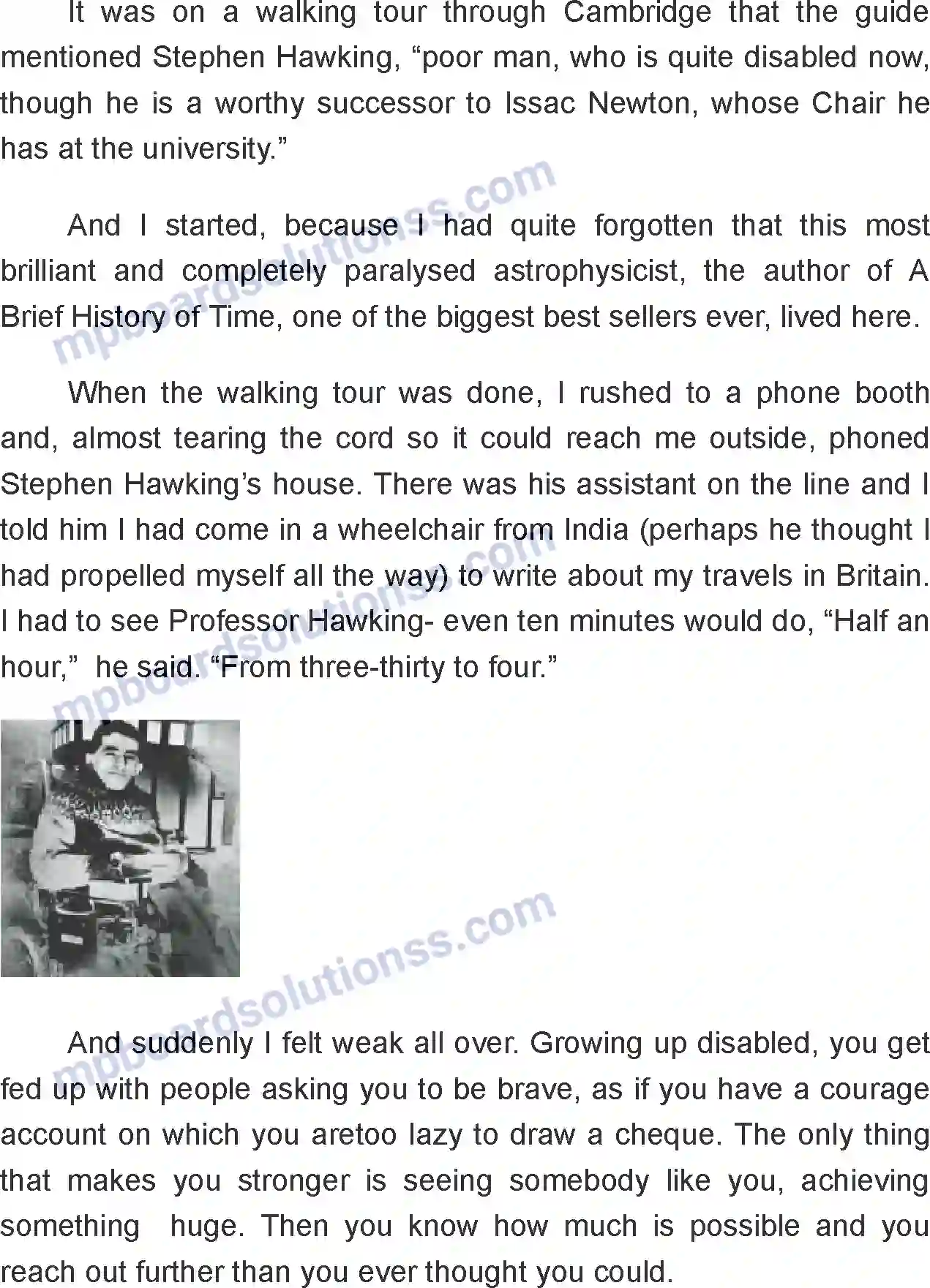 MP Board Book for Class 8 English A Visit to Cambridge Image 2