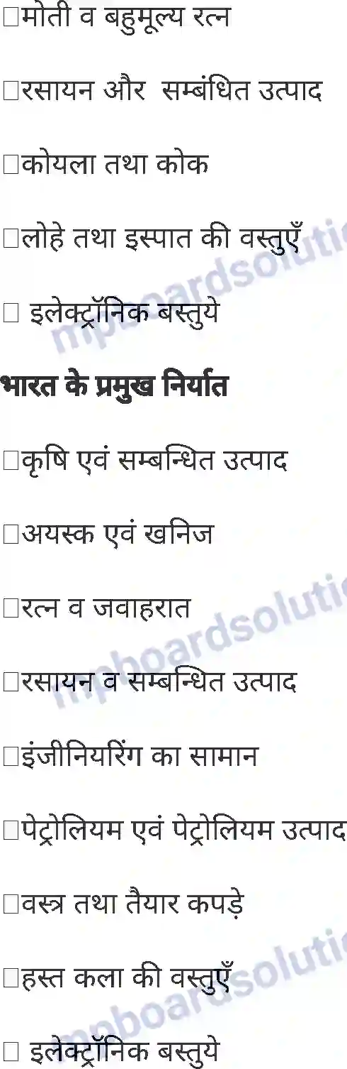 MP Board Book for Class 8 Social Science भारत - यातायात, व्यापार एवं संचार Image 12