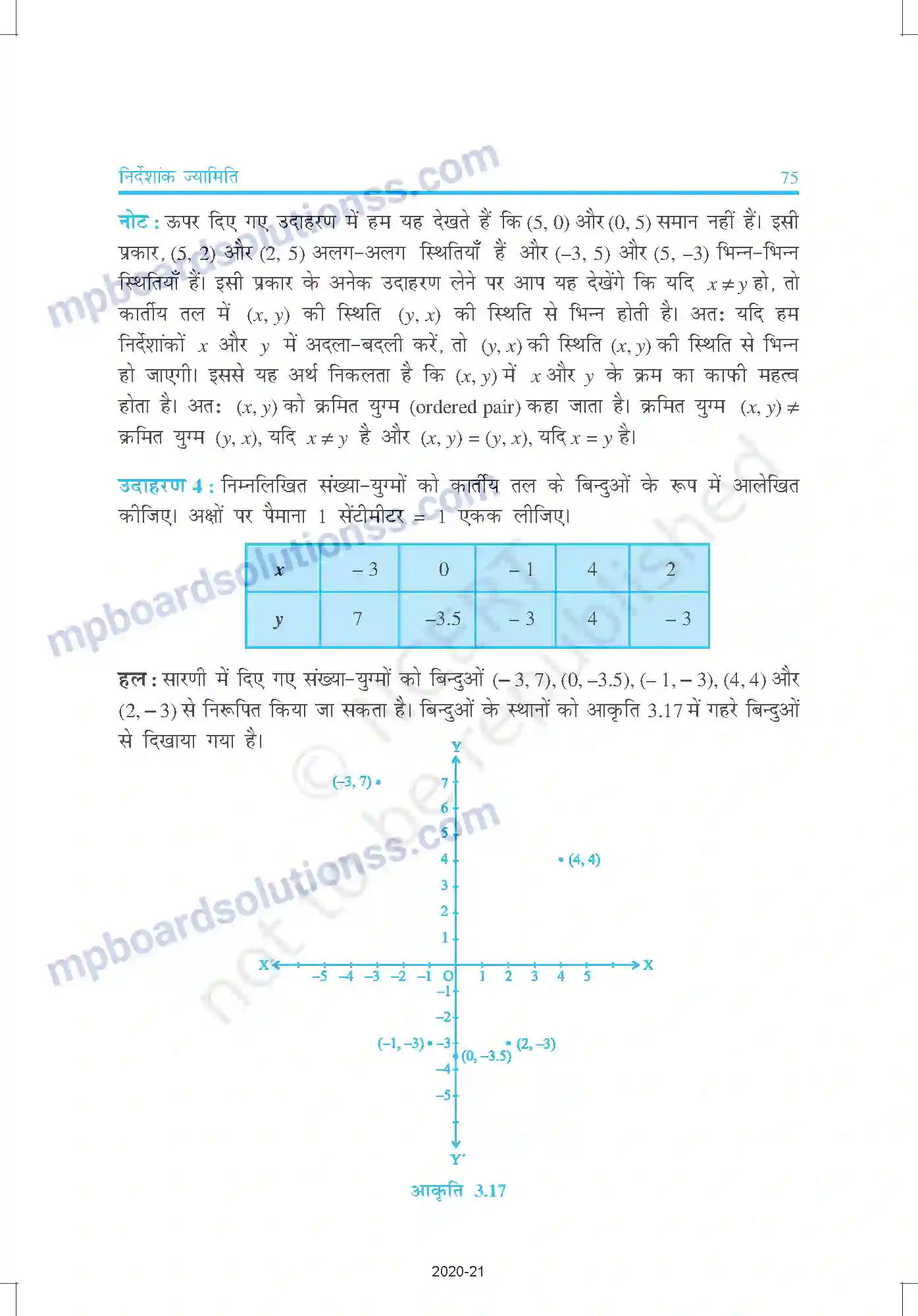 MP Board Book for Class 9 Mathematics निर्देशांक ज्यामिति Image 16