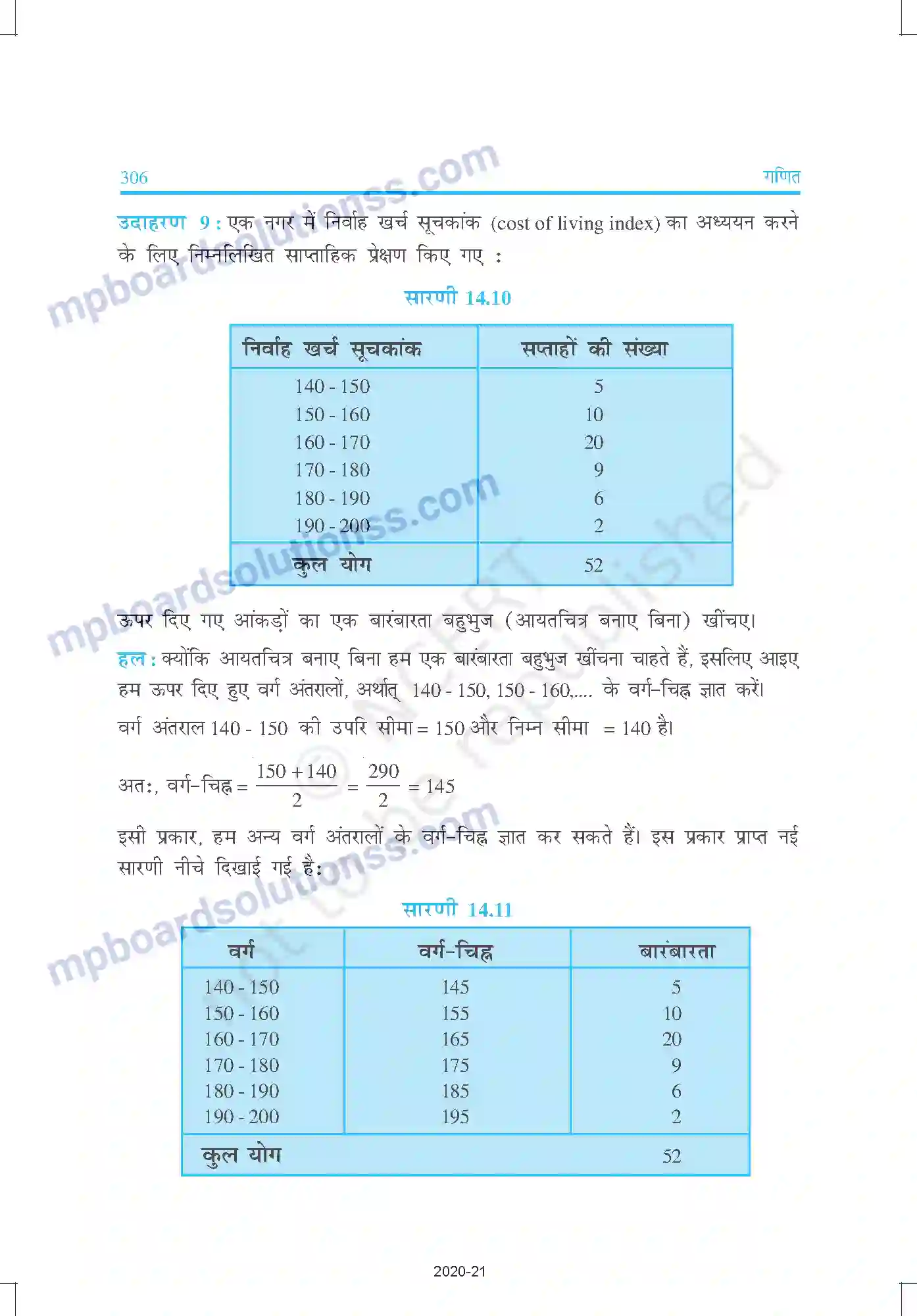 MP Board Book for Class 9 Mathematics साख्यिकी Image 22
