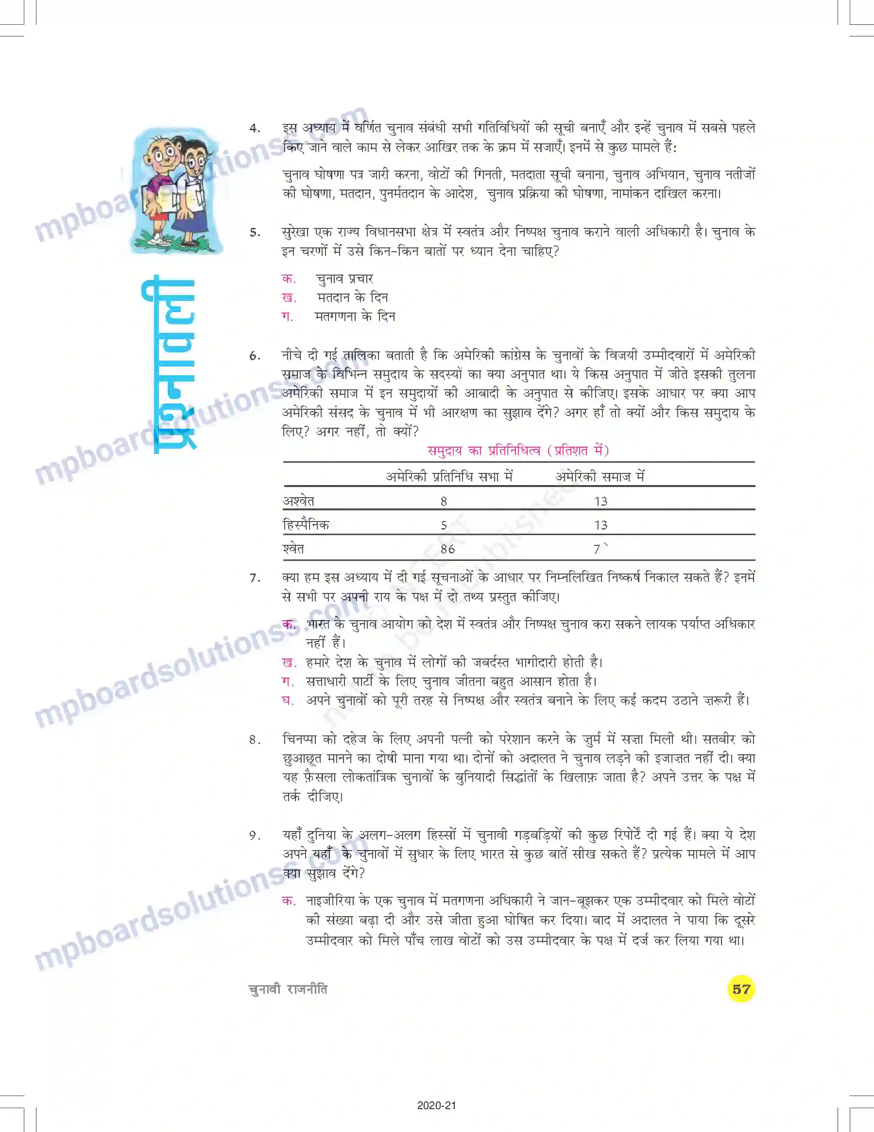 MP Board Book for Class 9 Social Science चुनावी राजनीति Image 22