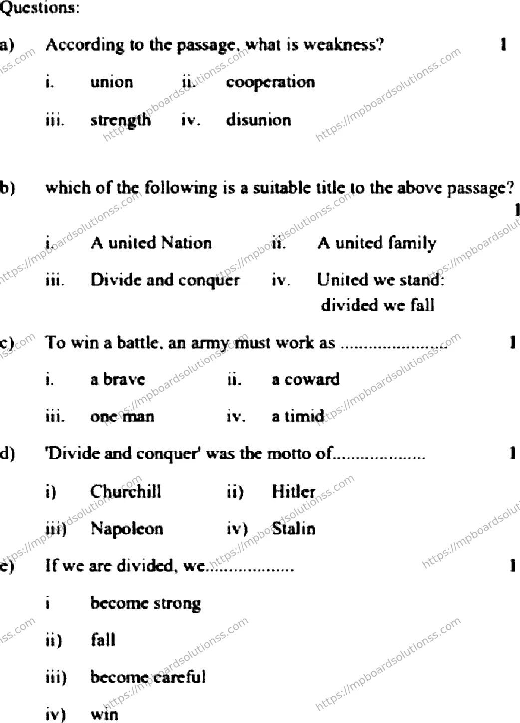 MP Board Class 10 English General HE-531670 Final Paper 2022 Image 3