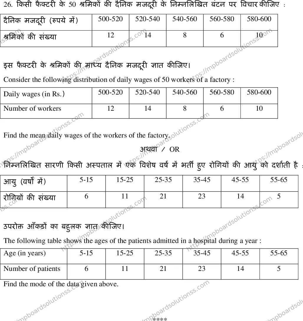 MP Board Class 10 Mathematics HE-241535 Final Paper 2020 Image 12