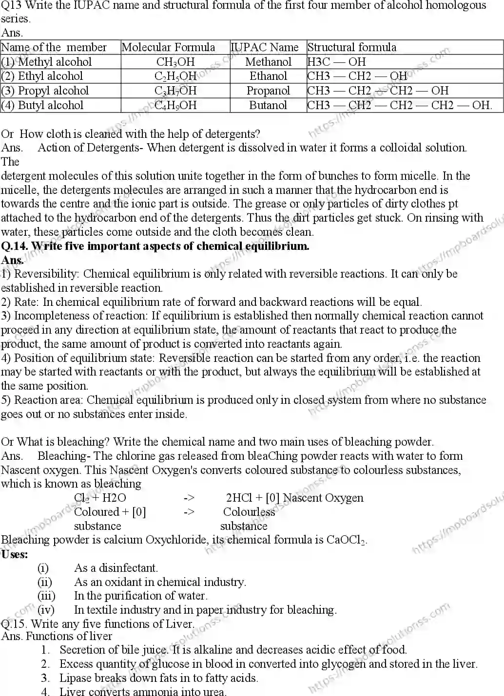 MP Board Class 10 Science EM With Answer-134750 Final Paper 2015 Image 6
