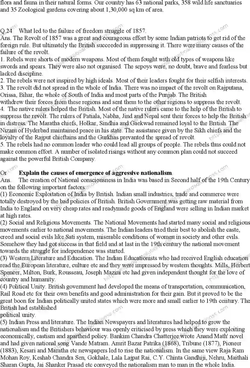 MP Board Class 10 Social Science EM With Answer-490164 Final Paper 2015 Image 10