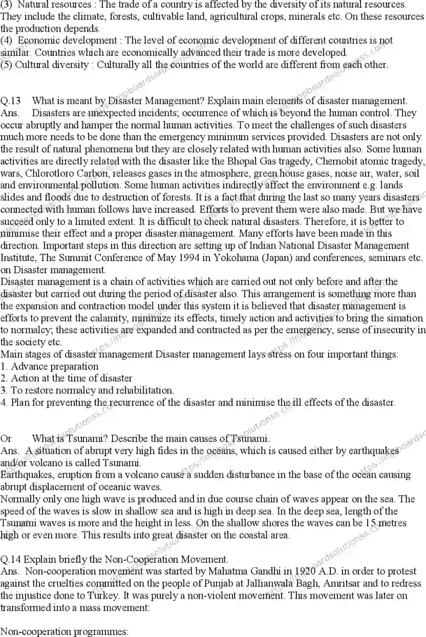 MP Board Class 10 Social Science EM With Answer-490164 Final Paper 2015 Image 4