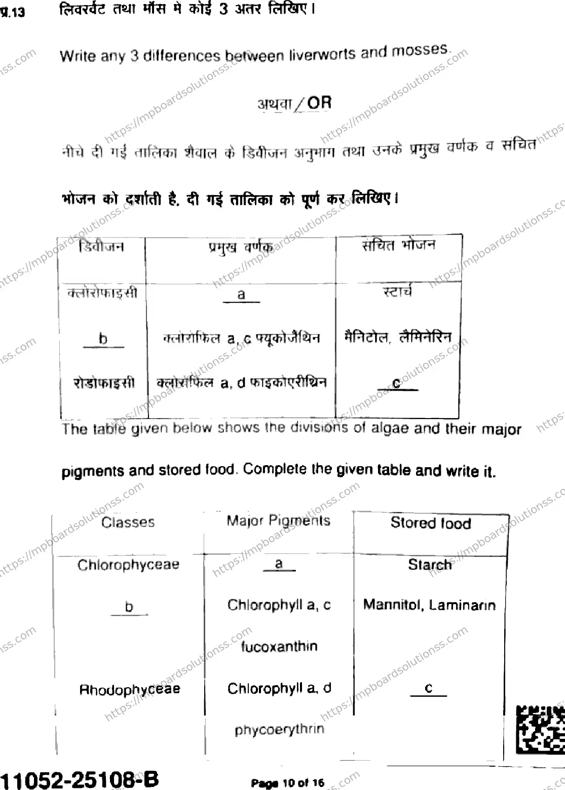 MP Board Class 11 Biology-863195 Final Paper 2025 Image 10